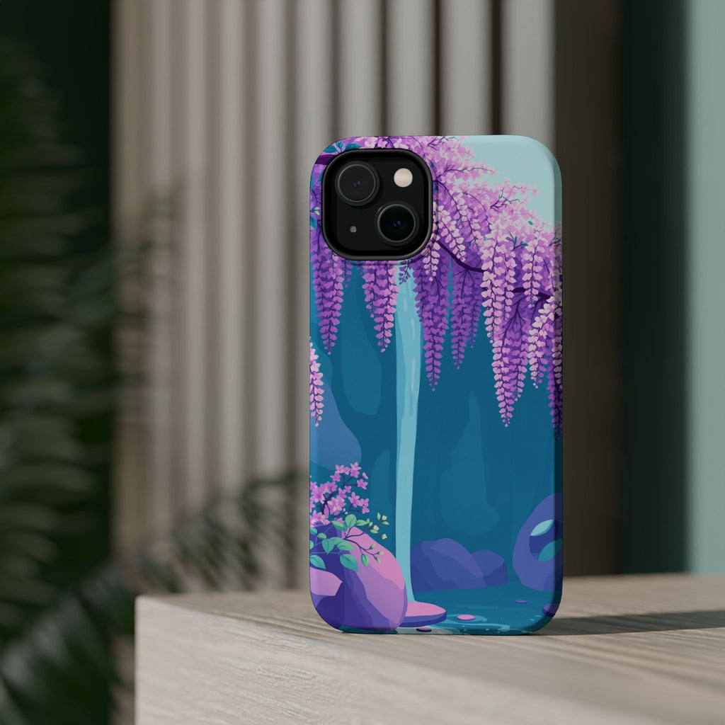 iPhone Wisteria Cascade Pastel Kawaii Slim Everyday Designer Case · iPhone Case