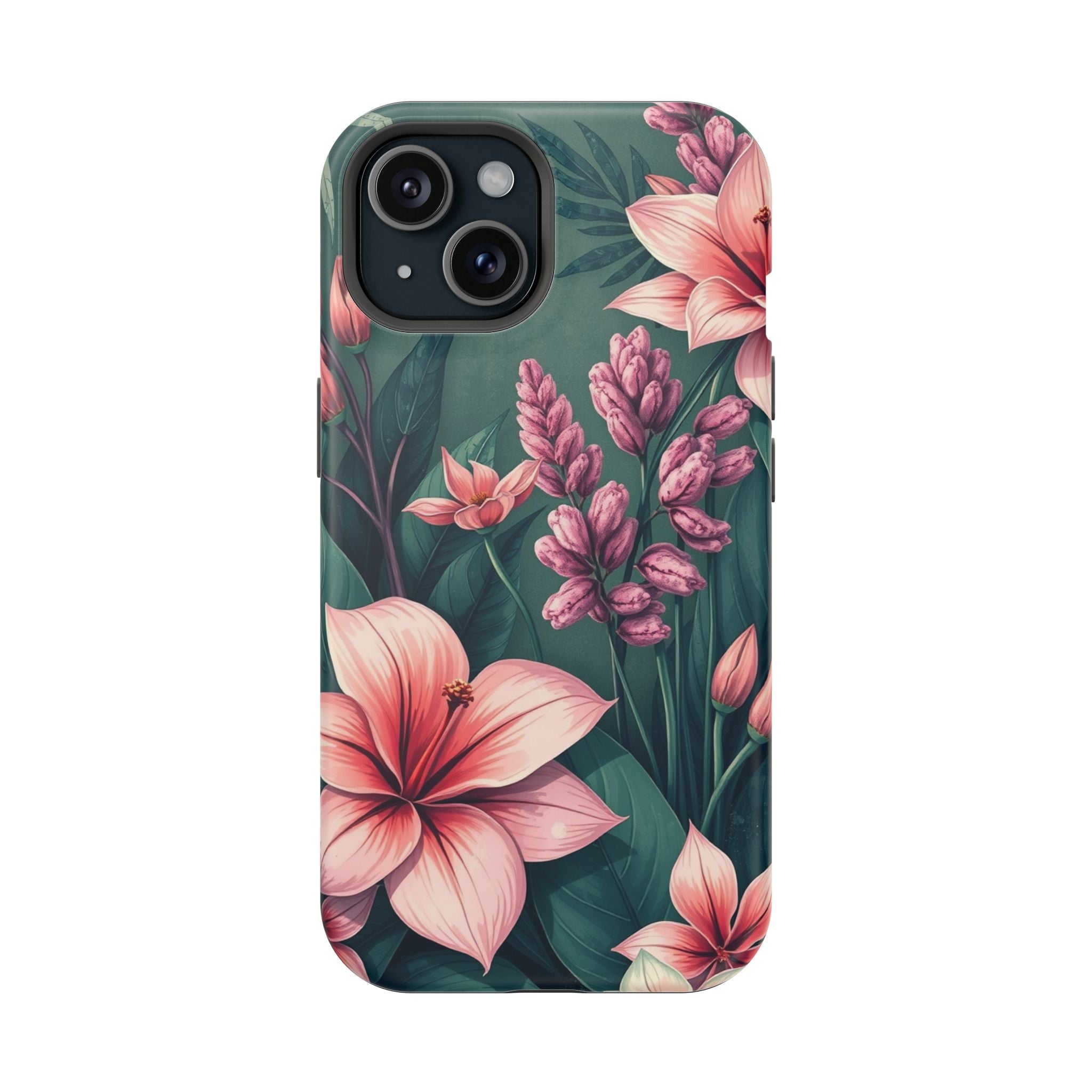 iPhone Mint And Blush Jungle Floral Slim Everyday Designer Case · iPhone Case