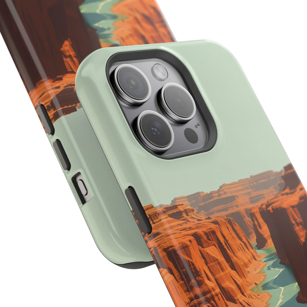 iPhone Burnt Orange And Sand River Canyon Slim iPhone Everyday Designer · iPhone