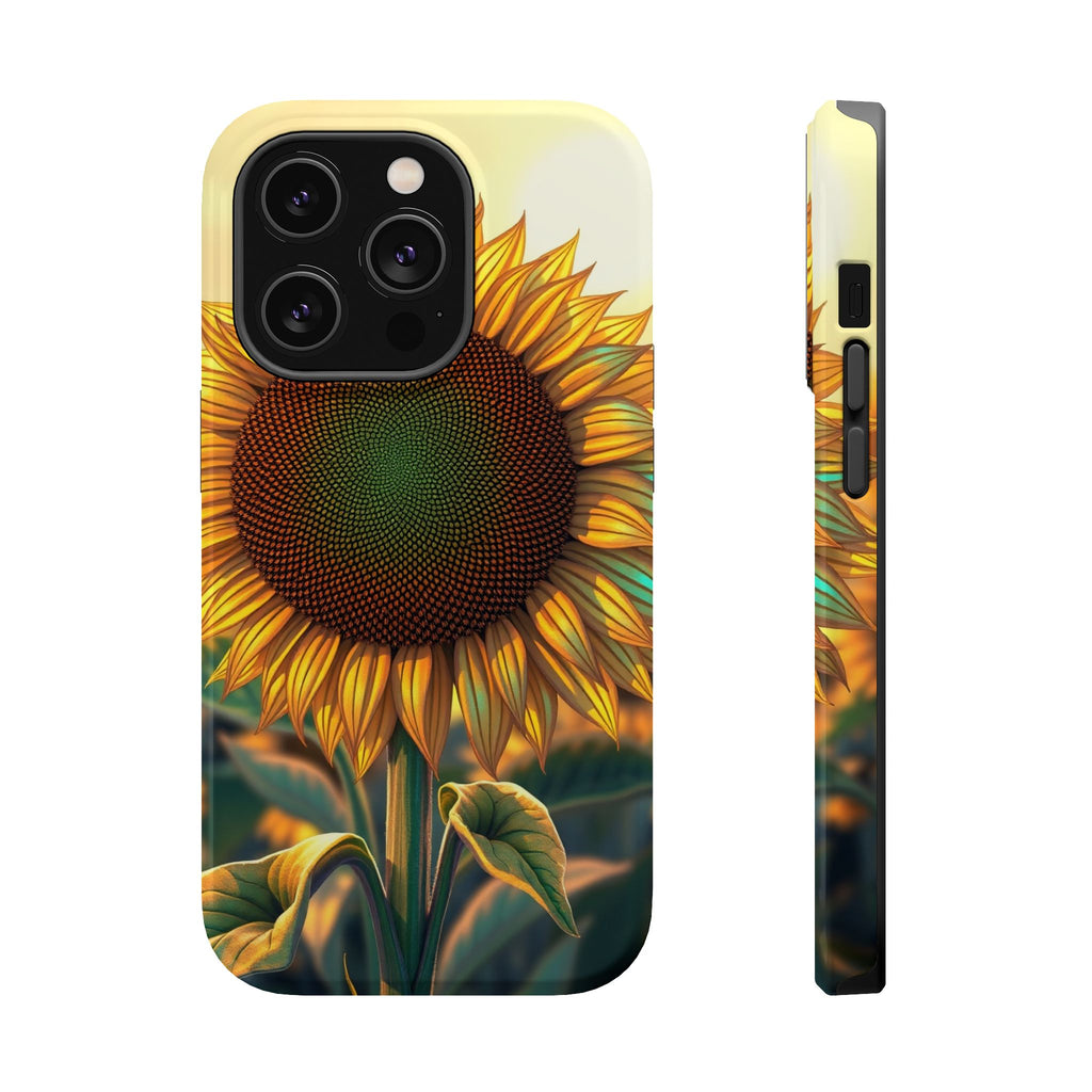 iPhone Sunflower Prairie Bold Art Bold Modern Everyday Snap Case · iPhone Case