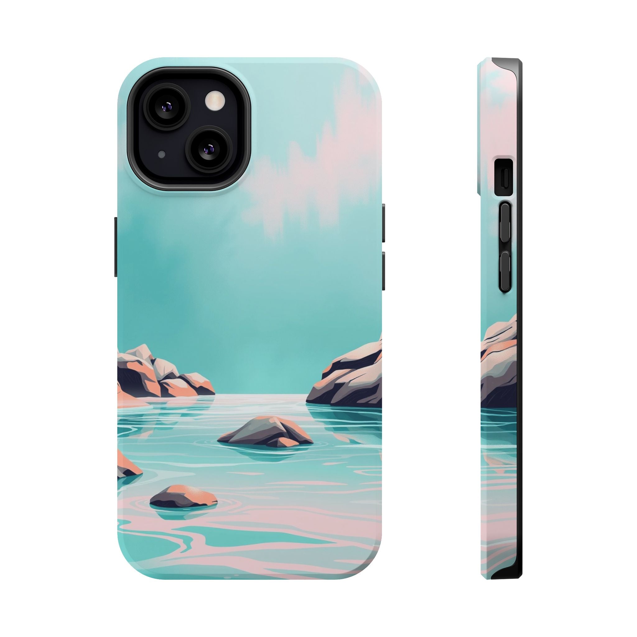 iPhone Vibrant Tidal Pool Design Bold Modern Everyday Snap Case · iPhone Case