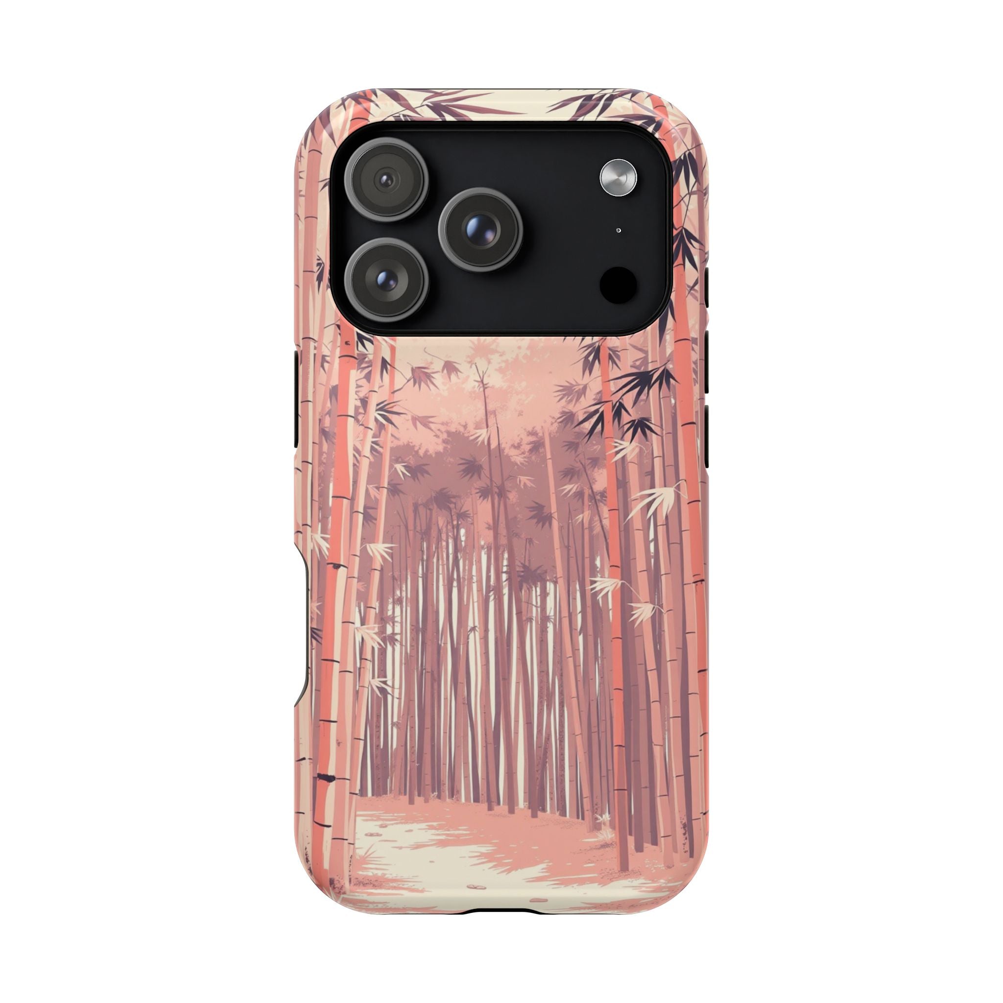 iPhone Rose Pink And Cream Bamboo Grove Slim Everyday iPhone 19 · iPhone Case