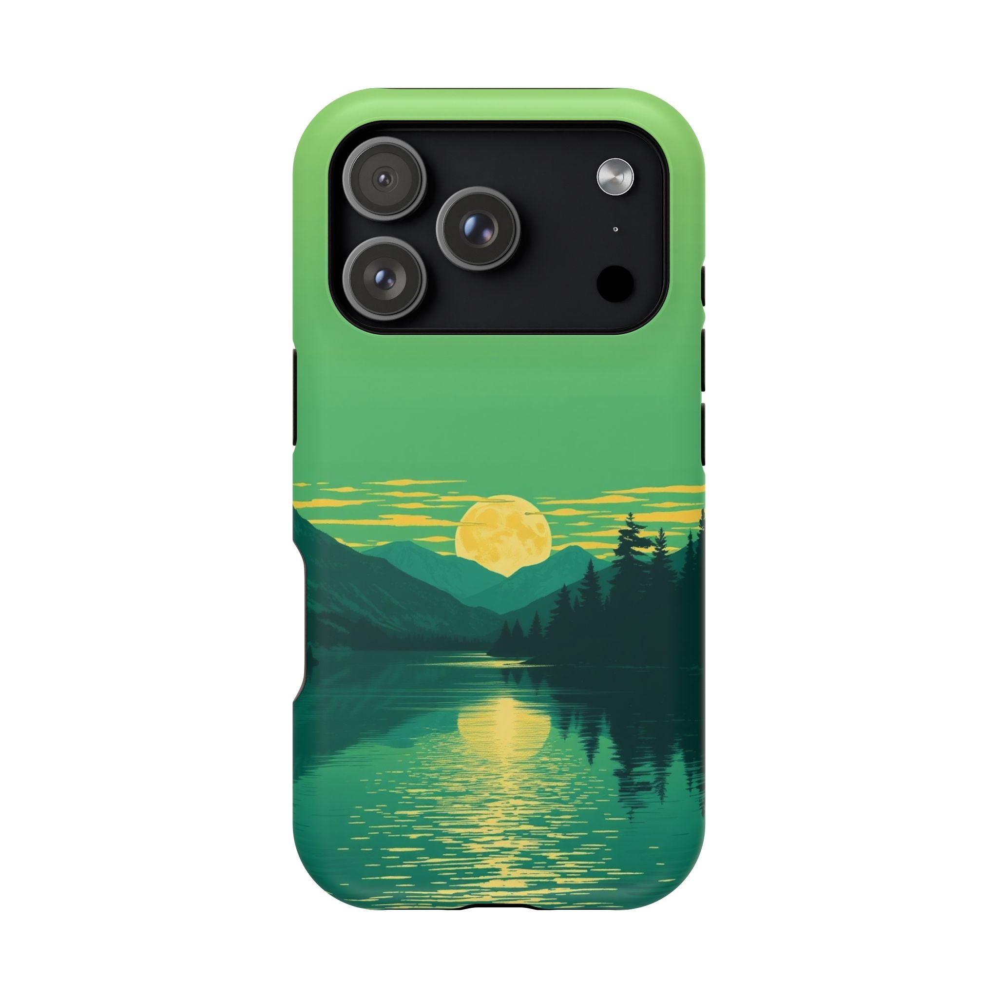 iPhone Lake at Twilight Risograph Print Slim Everyday iPhone Designer · iPhone C