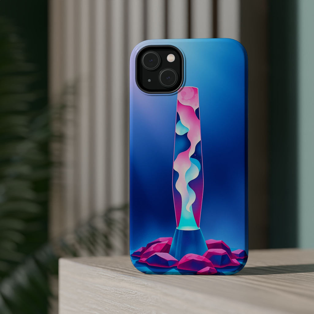 iPhone Cyan And Magenta Lava Lamp Flow Slim Everyday Designer Case · iPhone Case