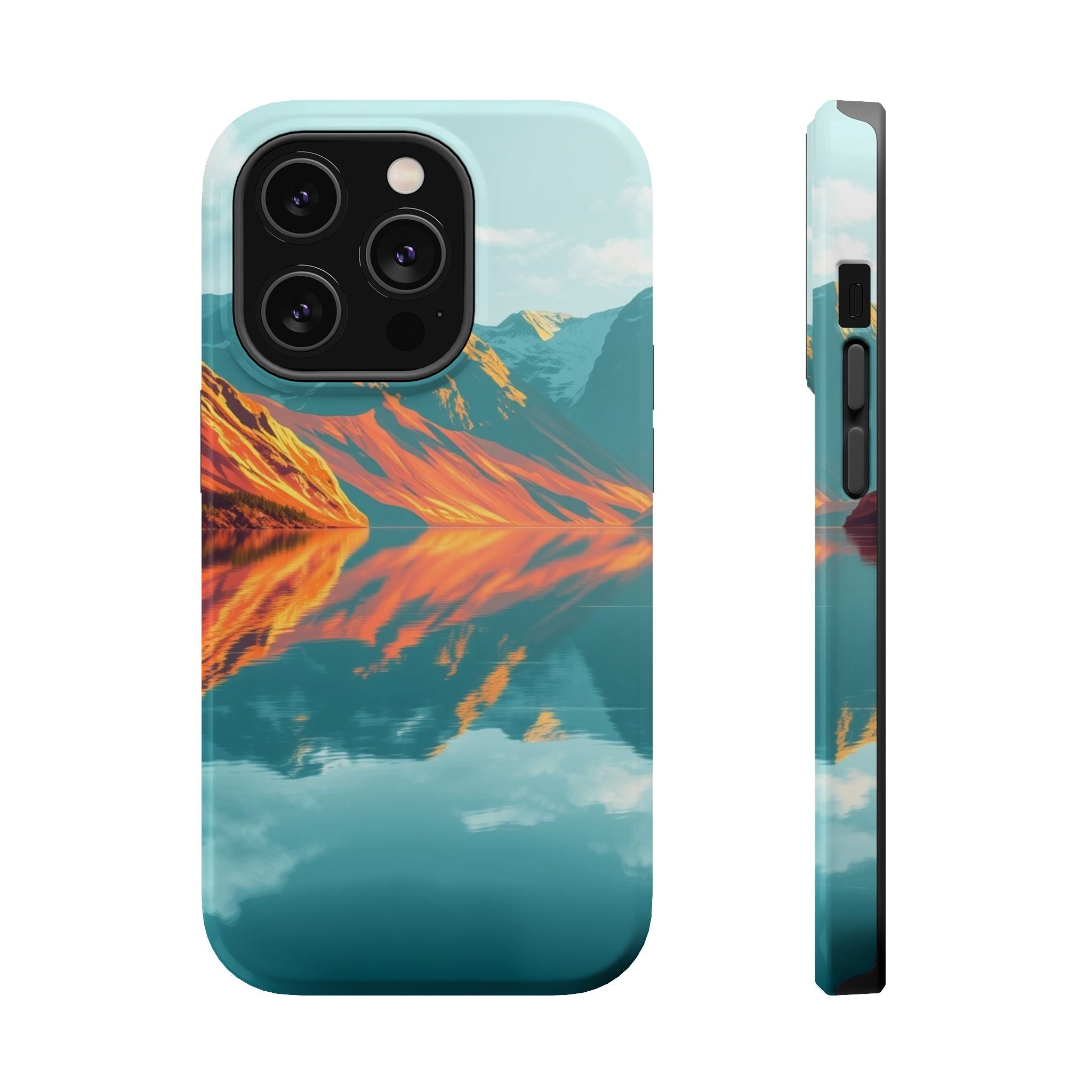 iPhone Fjord Reflection Gold Foil Luxury Slim Everyday iPhone Designer · iPhone