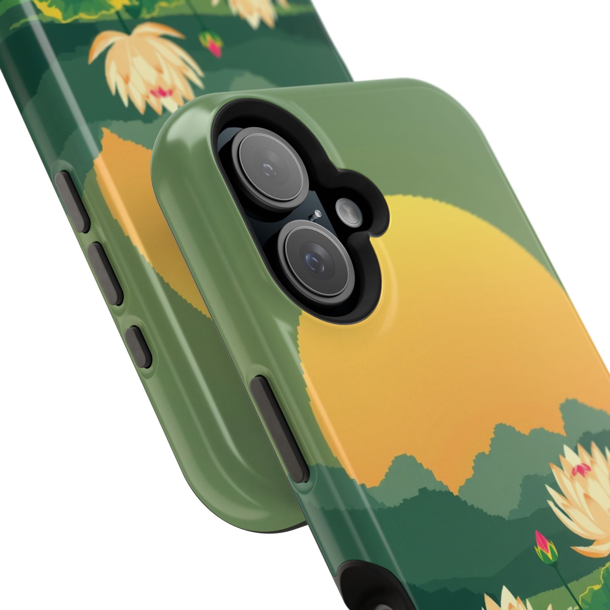 iPhone Lotus Pond Enchanted Art Slim Everyday Designer Case · iPhone Case