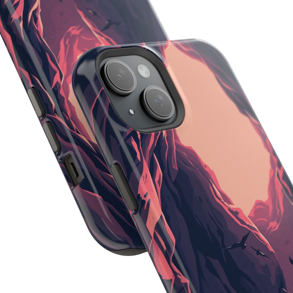 iPhone Rose Pink And Cream Dark Crystal Cave Slim Everyday Designer Case · iPhon