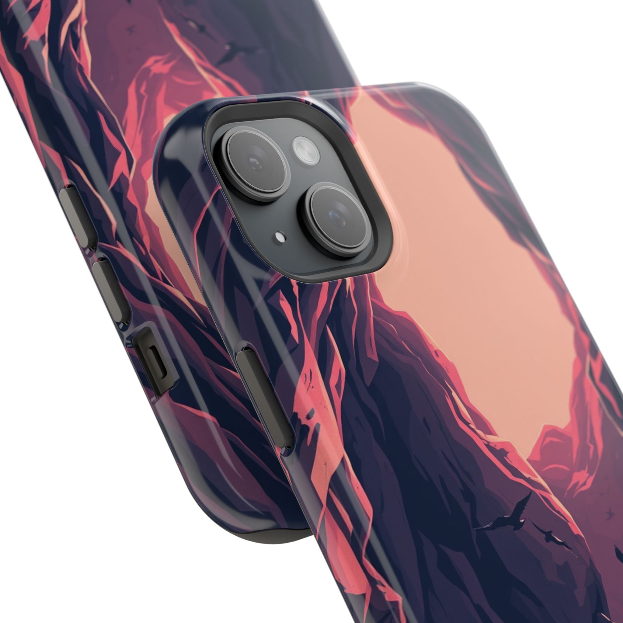 iPhone Rose Pink And Cream Dark Crystal Cave Slim Everyday Designer Case · iPhon