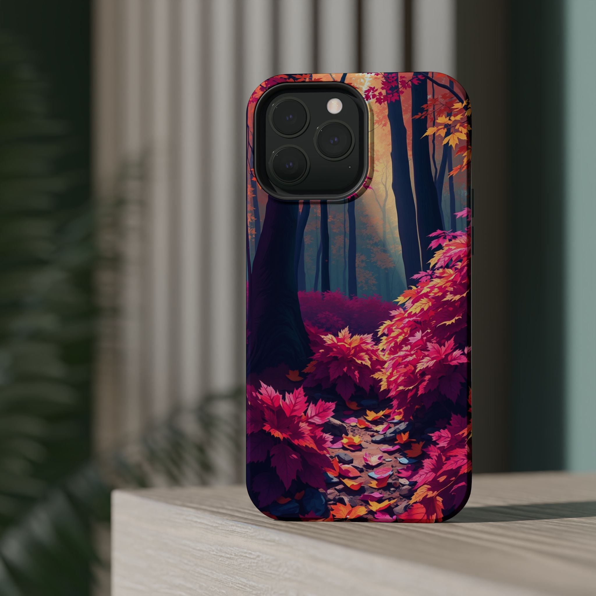iPhone Earthy Autumn Forest Floor Design Slim Everyday iPhone Designer · iPhone