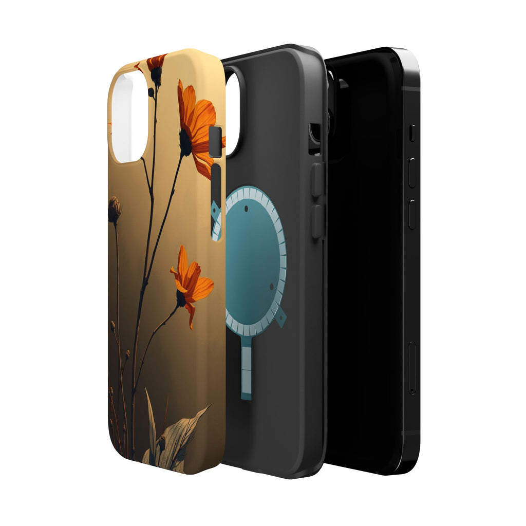 iPhone Burnt Orange And Sand Botanical Illustration Gal Slim Snap Case · iPhone
