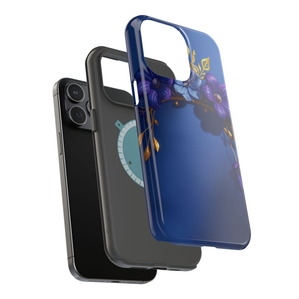 iPhone Vibrant Floral Crown Design 14 Slim Everyday Designer Case · iPhone Case