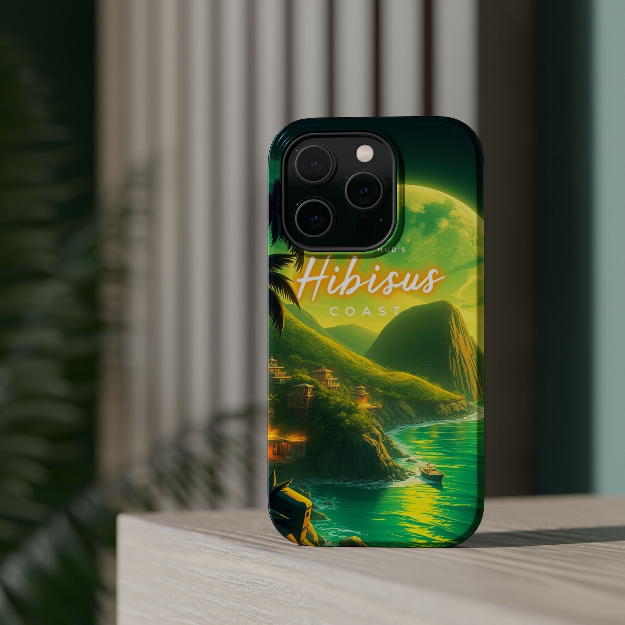 iPhone Dreamy Hibiscus Coast Design Slim Everyday Designer Case · iPhone Case