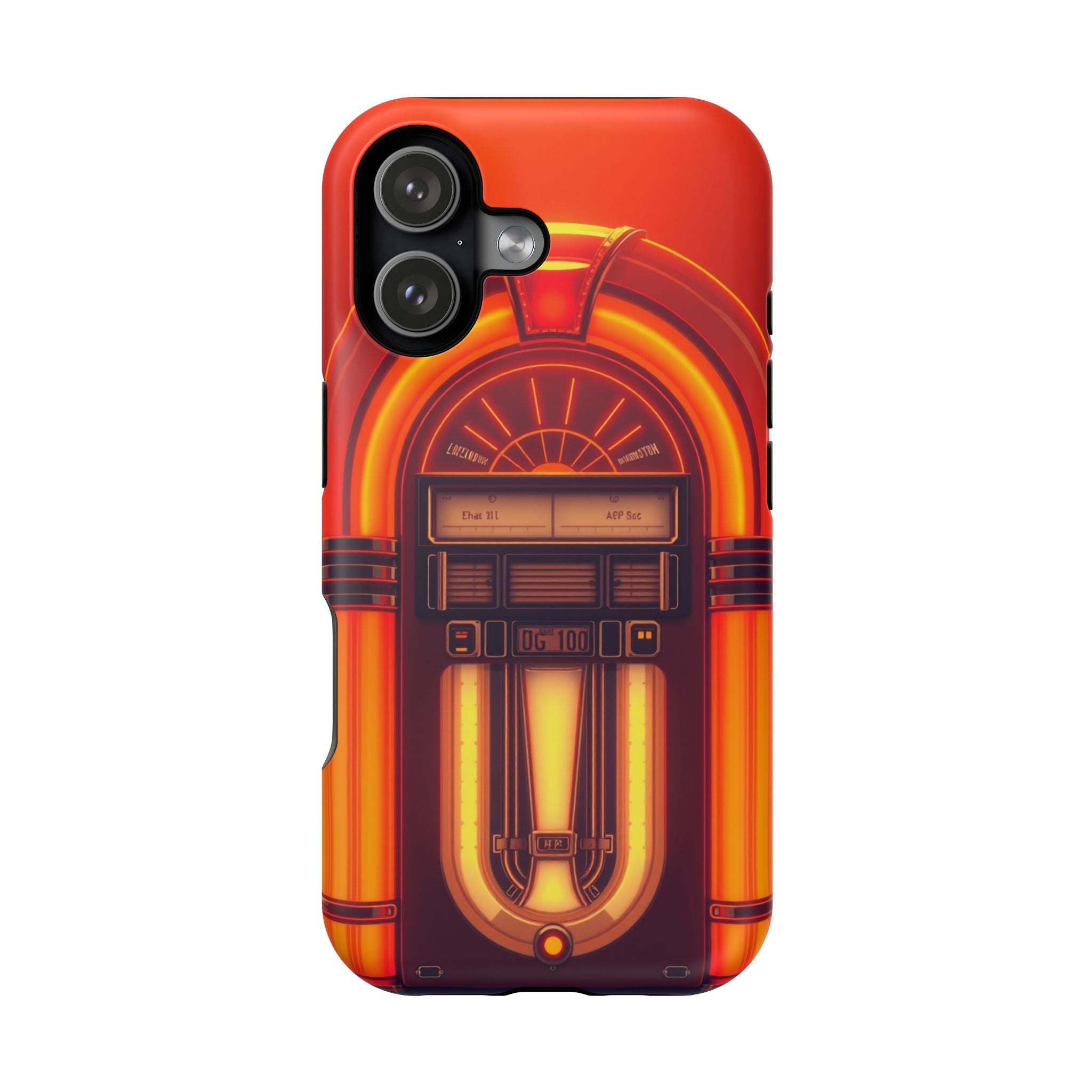 iPhone Jukebox Glow Neon Cyberpunk Bold Modern Everyday Snap Case · iPhone Case