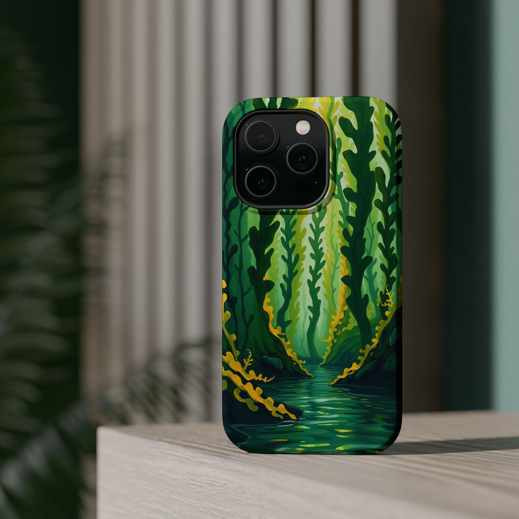 iPhone Kelp Forest Oil Painting Impressionist Slim iPhone Everyday · iPhone Case