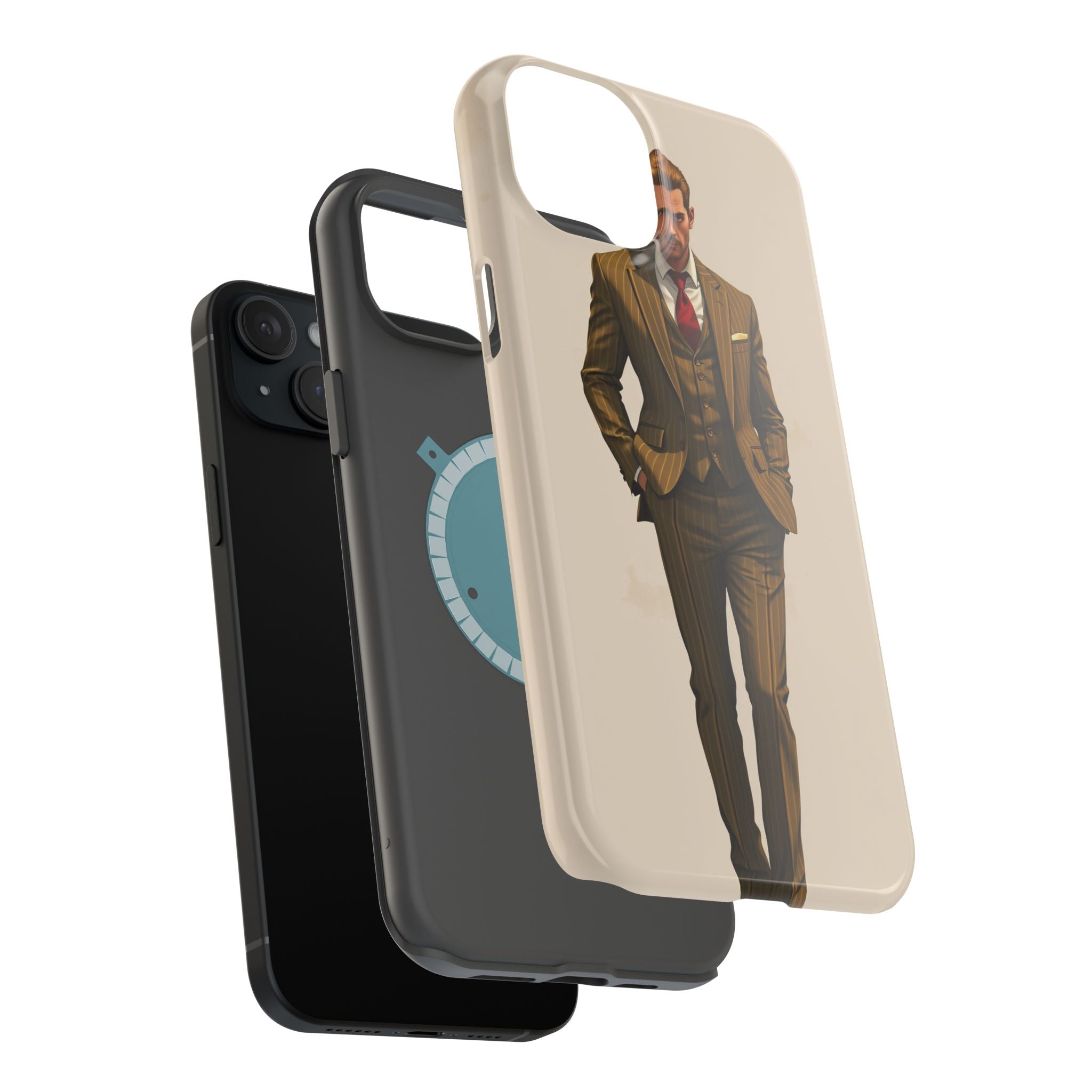 iPhone Pinstripe Suit Grunge Distressed Slim Everyday Designer Case · iPhone Cas