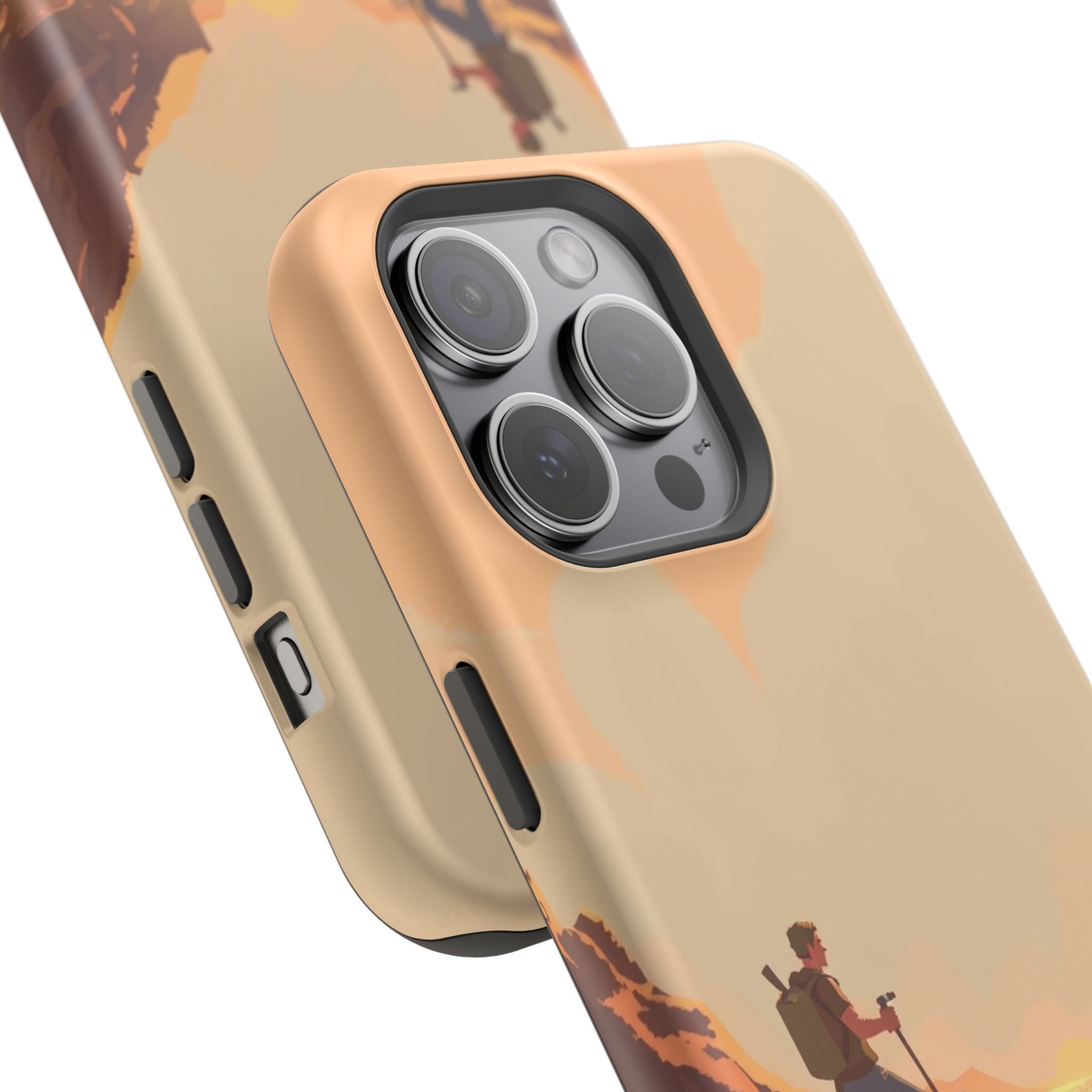 iPhone Burnt Orange And Sand Barely Surviving Slim Everyday Designer Case · iPho