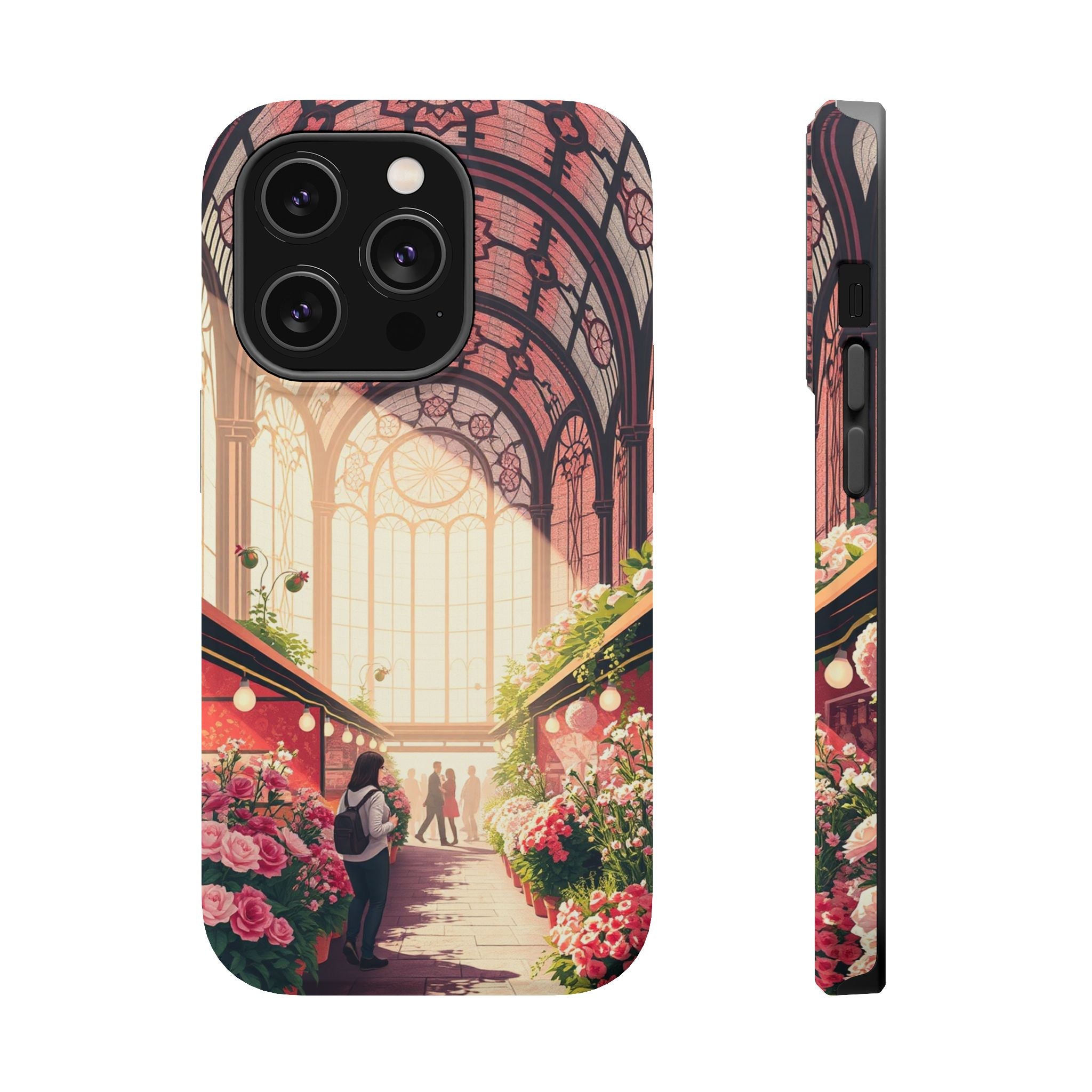 iPhone Flower Market Stained Glass Bold Modern Everyday Snap Case · iPhone Case