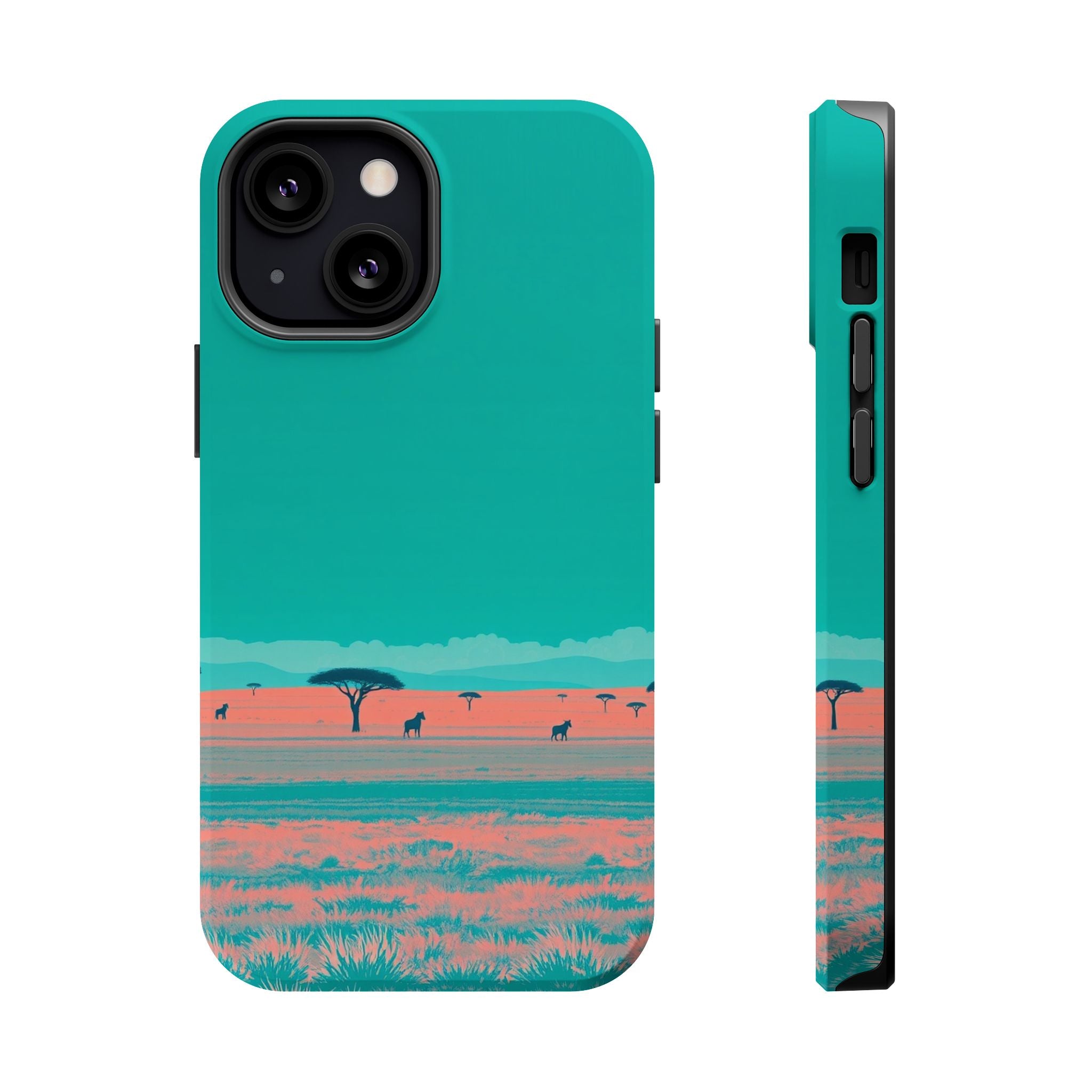 iPhone Savanna Horizon Risograph Print Slim Everyday Designer Case · iPhone Case