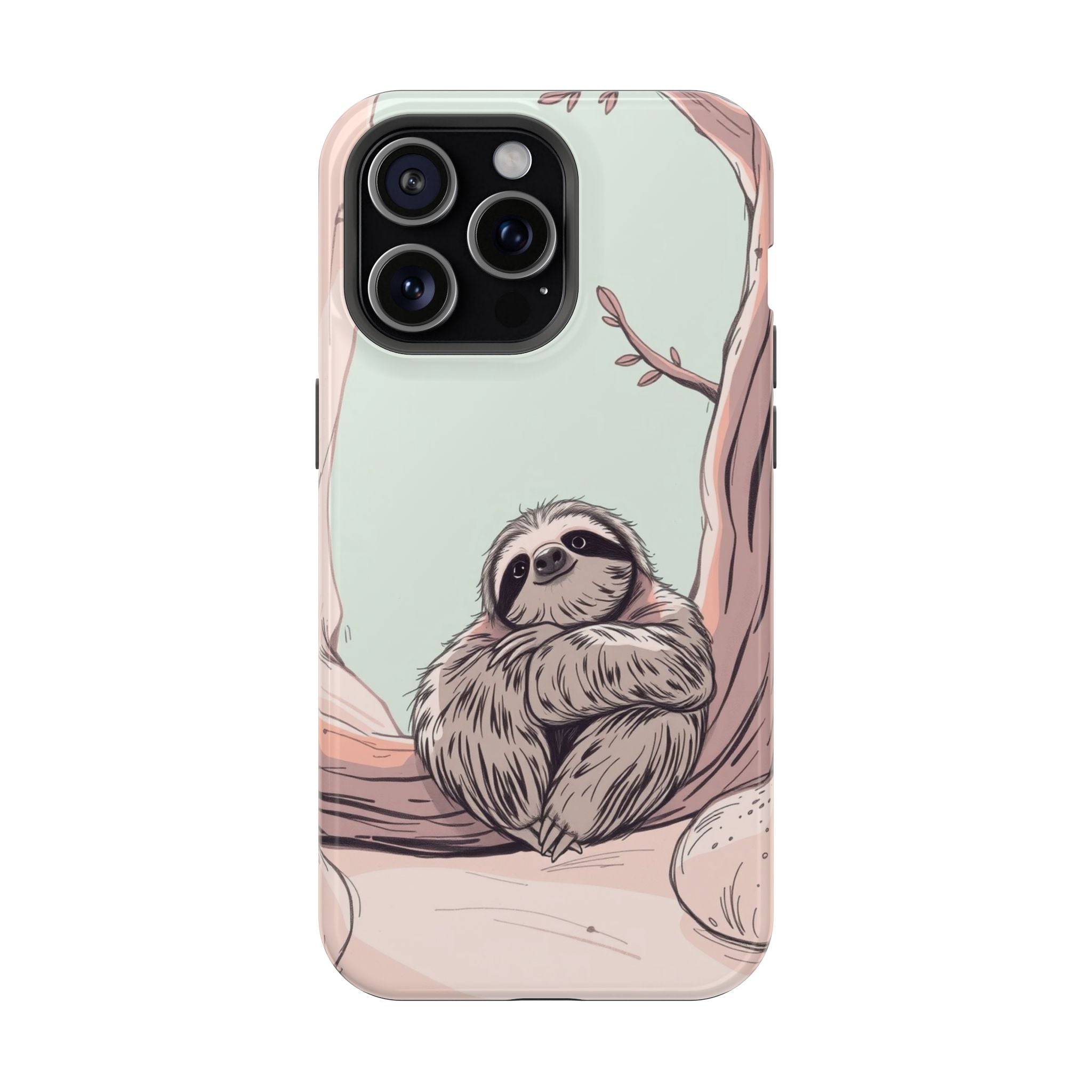 iPhone Cozy Sloth Mode Hand-Drawn Sketch Slim Everyday Designer Case · iPhone Ca