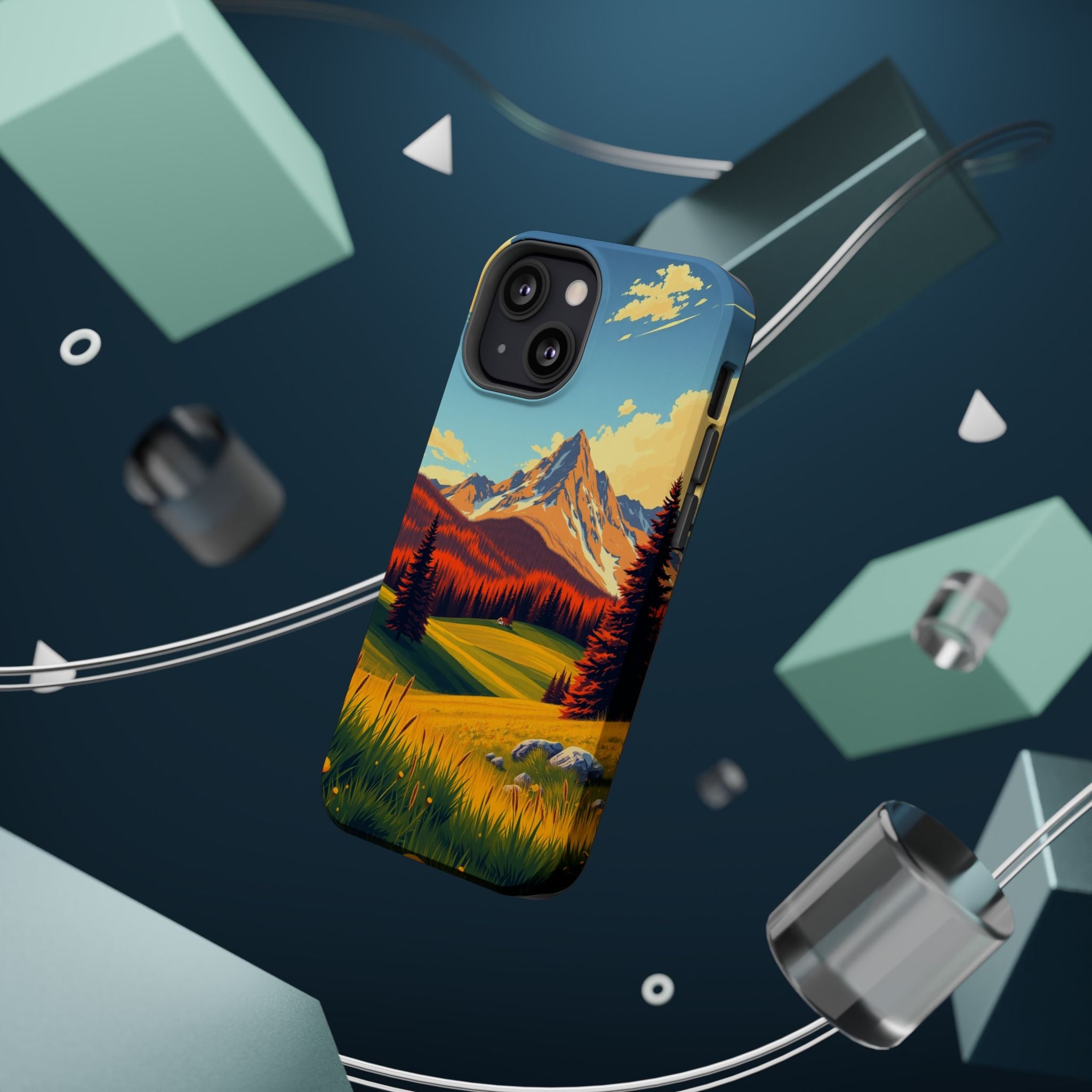 iPhone Radiant Alpine Meadow Design Slim Everyday Designer Case · iPhone Case
