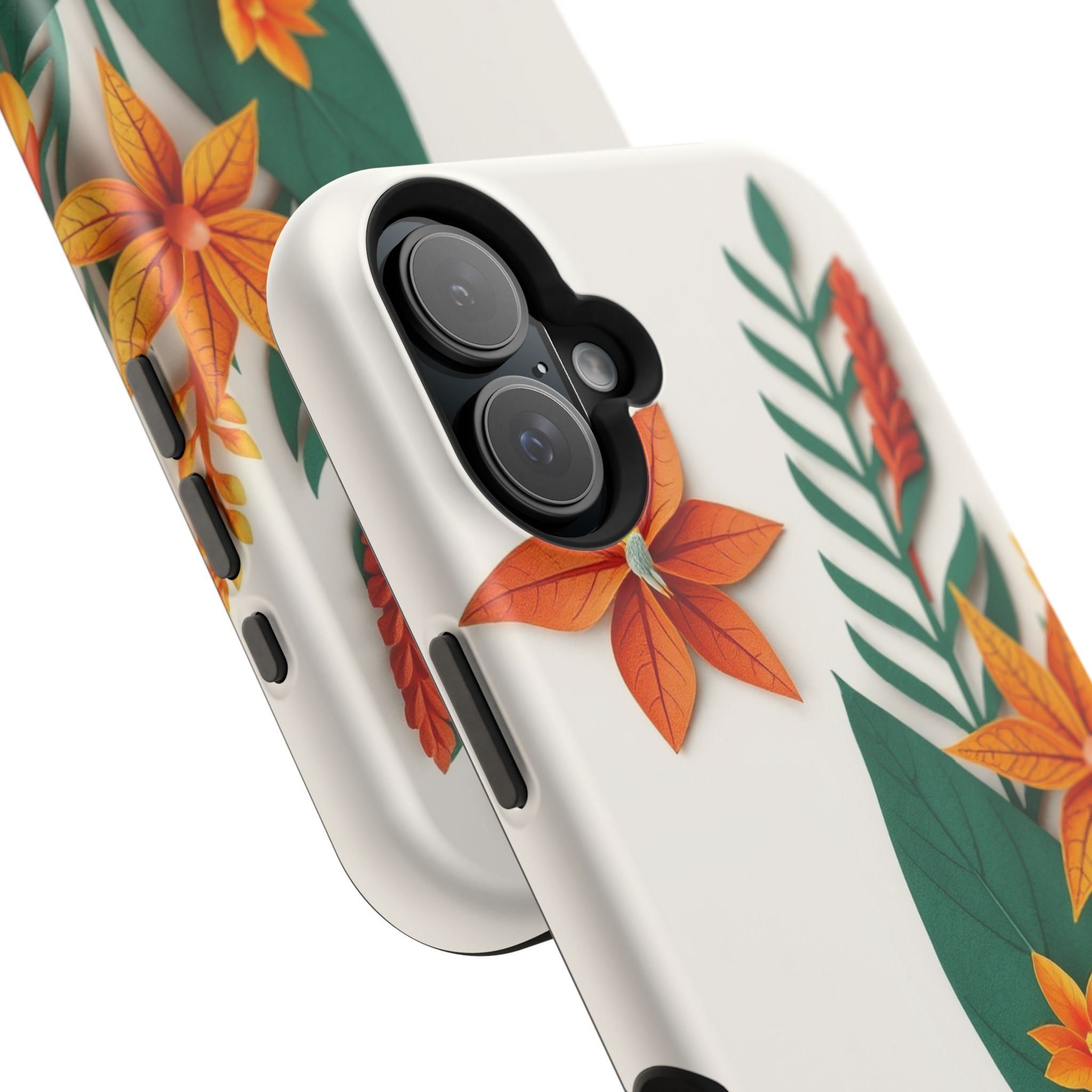 iPhone Jungle Floral Paper Cut Art Bold Modern Everyday Snap Case · iPhone Case