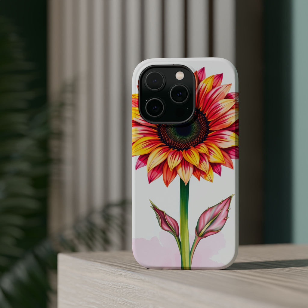 iPhone Sunflower Pop Vibrant Watercolor Slim Snap Case · iPhone Case