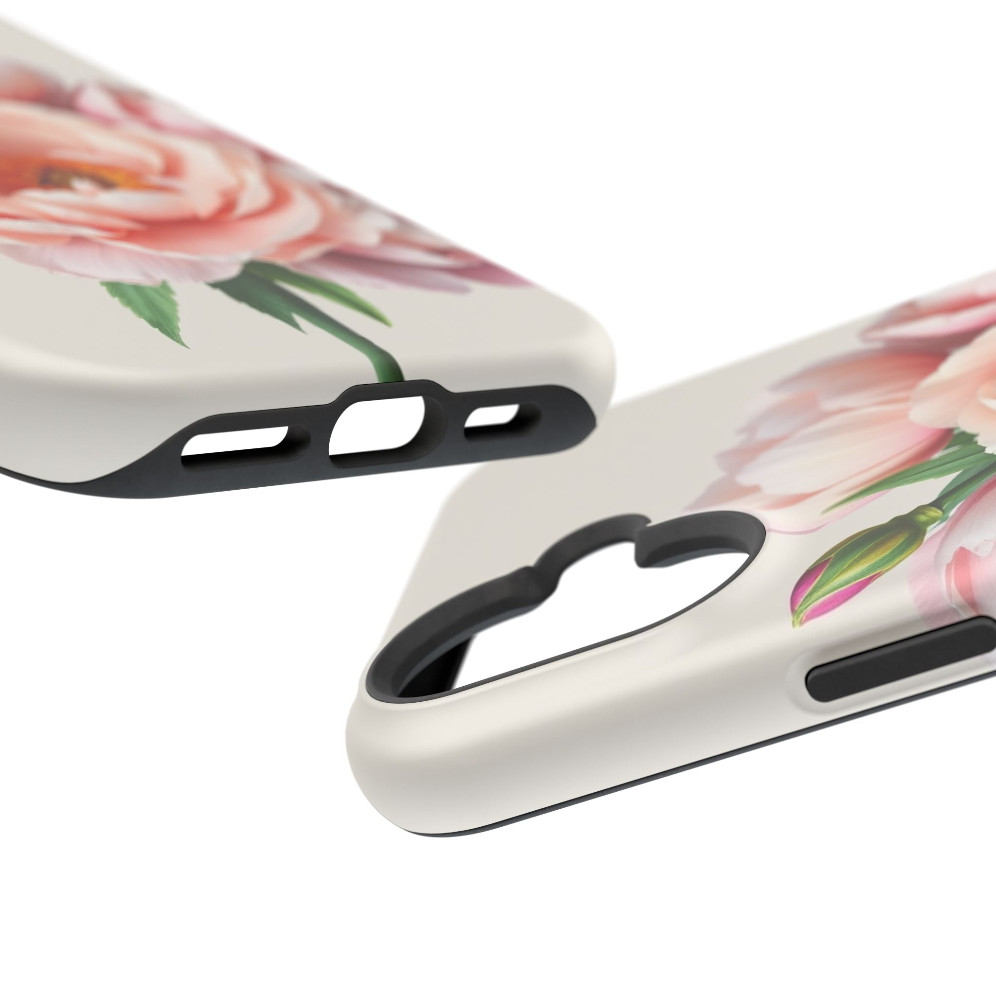 iPhone Serene Peony Bouquet Design Bold Modern Everyday Snap Case · iPhone Case