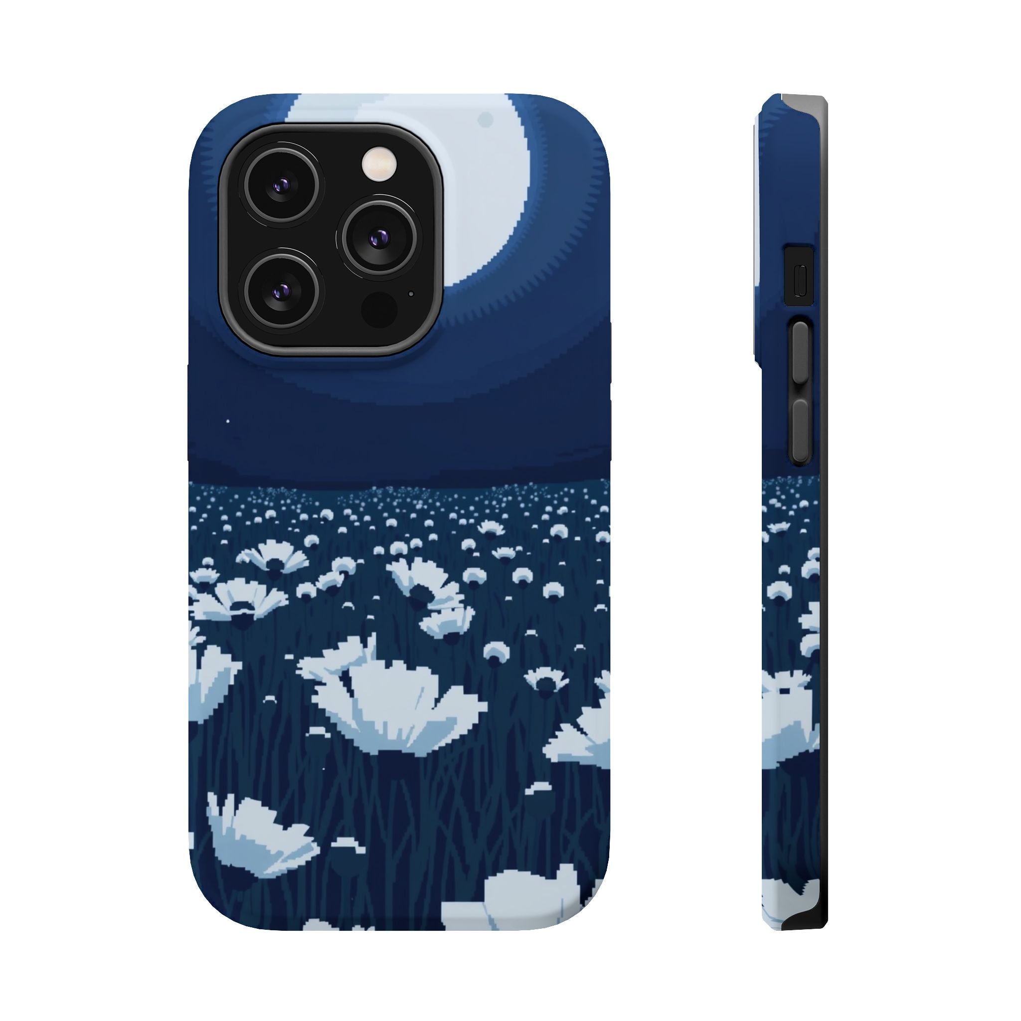 iPhone Poppy Field Pixel Art -Bit Bold Modern Everyday Snap Case · iPhone Case