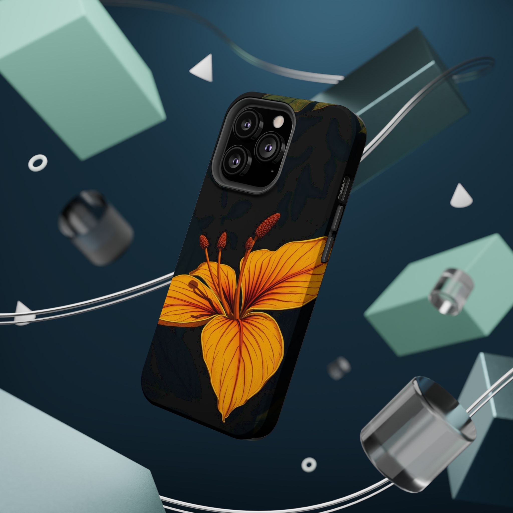 iPhone Earthy Tropical Bloom Design Artistic Everyday Cas Slim Snap Case · iPhon