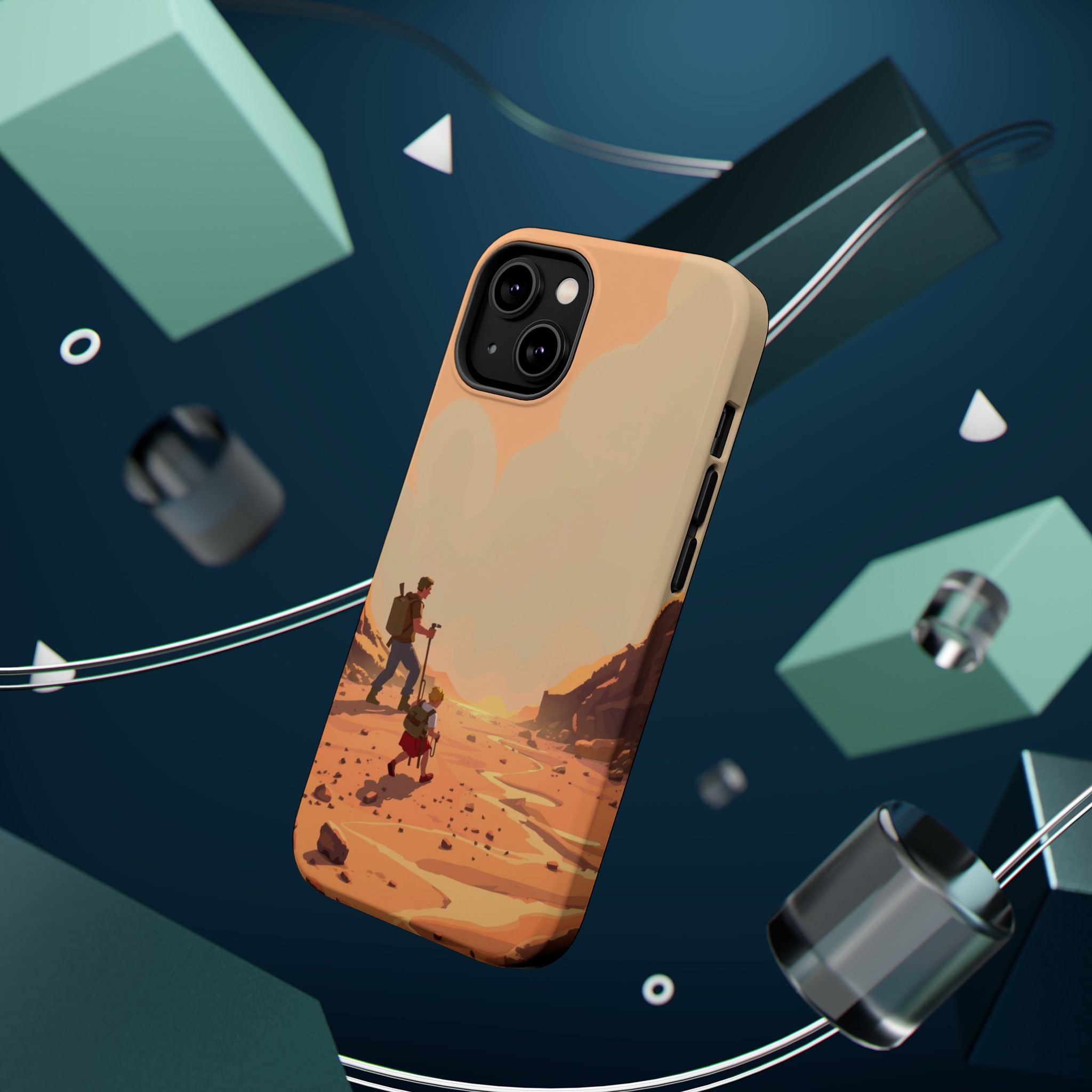 iPhone Burnt Orange And Sand Barely Surviving Slim Everyday Designer Case · iPho