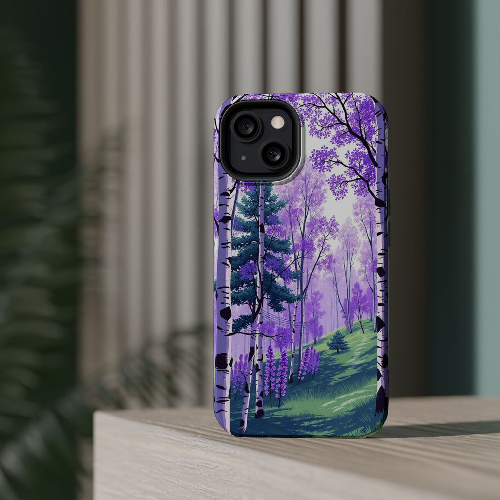 iPhone Birch Grove Electric Art Slim Everyday Designer Case · iPhone Case