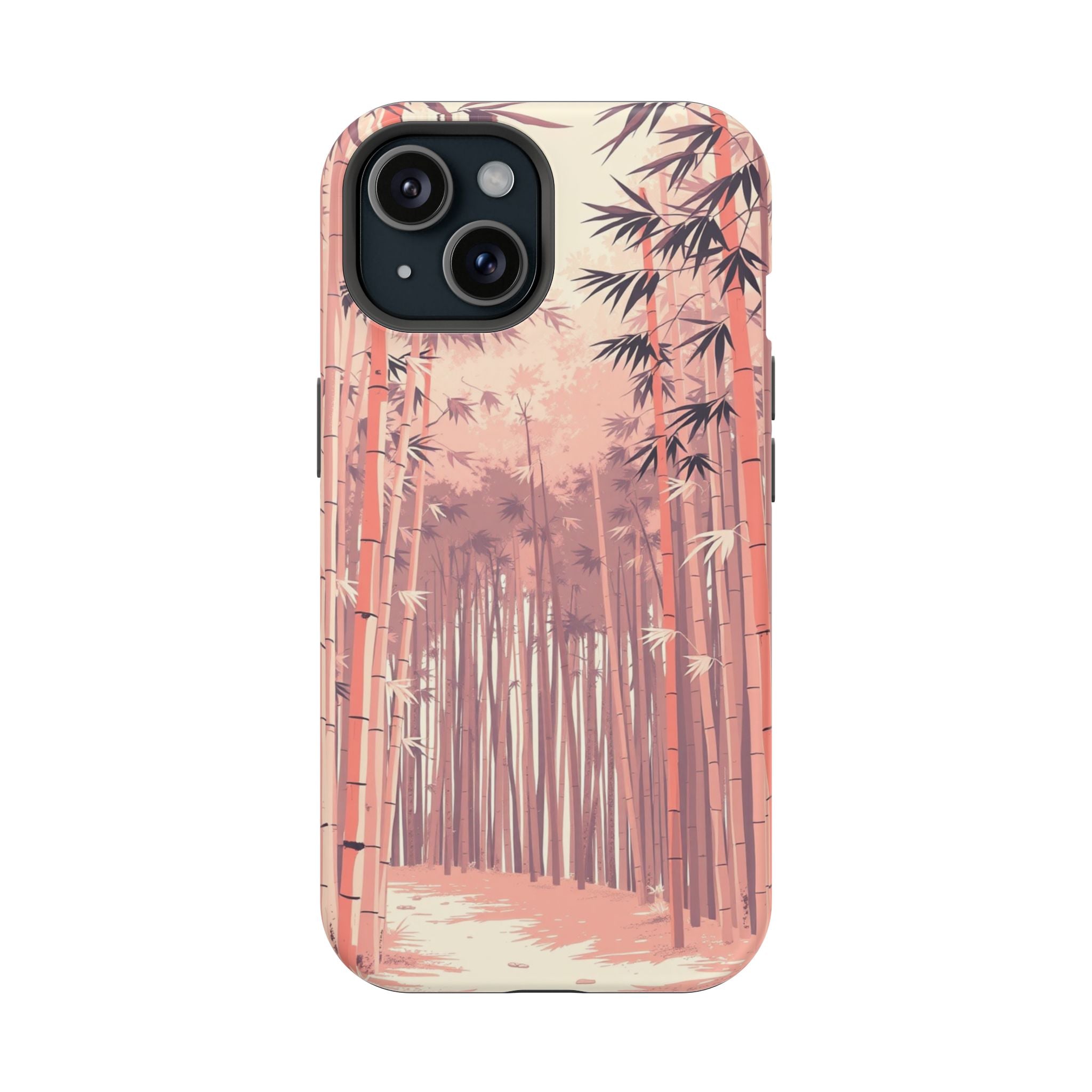 iPhone Rose Pink And Cream Bamboo Grove Slim Everyday iPhone 19 · iPhone Case