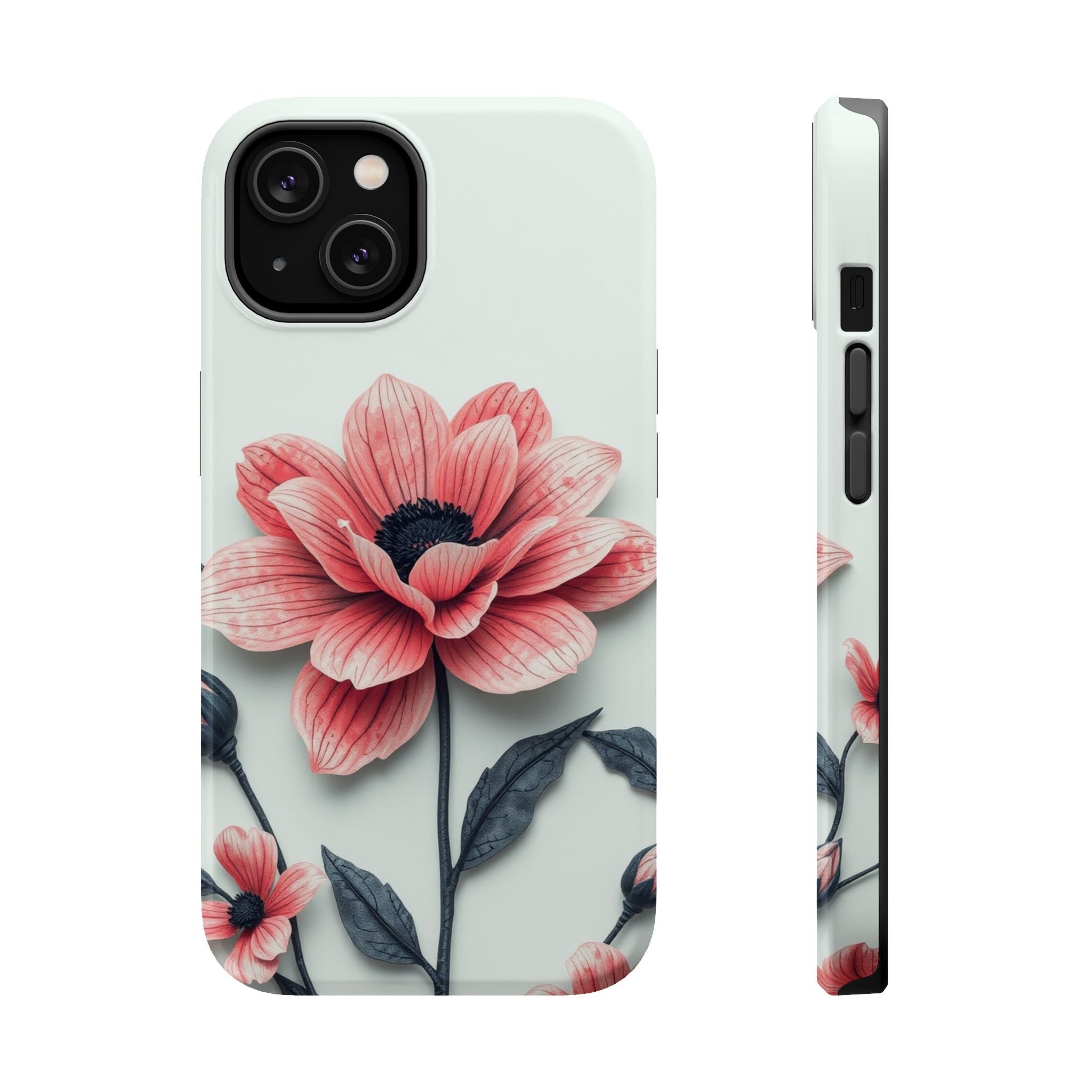 iPhone Dreamy Floral Ink Wash Design Slim Everyday iPhone 12 Designer · iPhone C