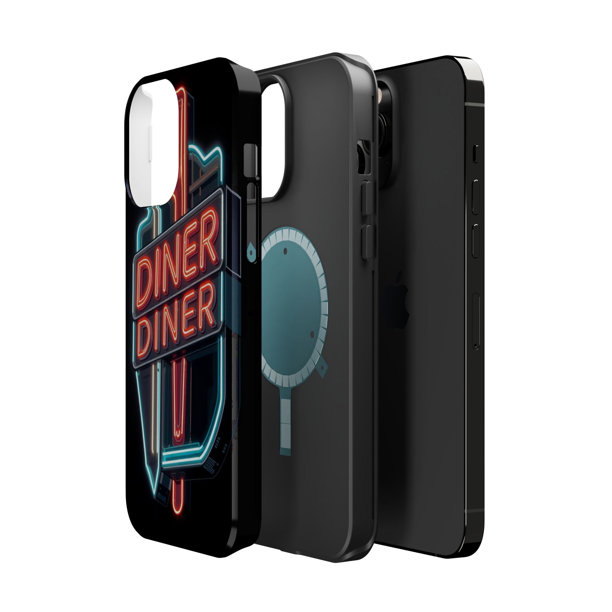 iPhone Neon Diner Sign Electric Art Slim Everyday Designer Case · iPhone Case