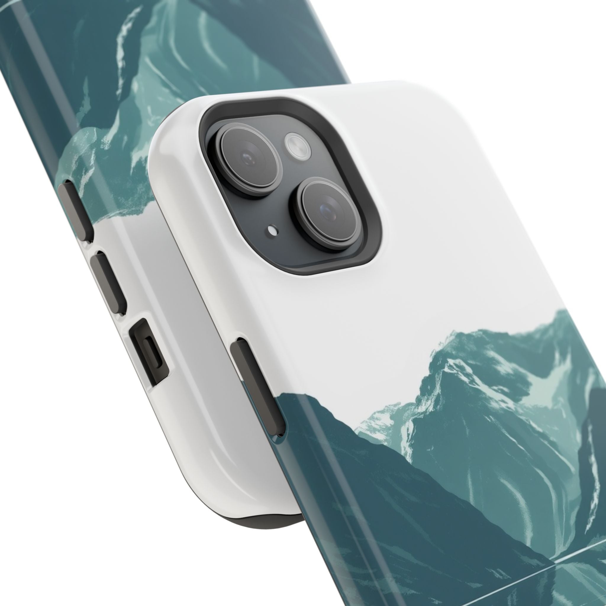 iPhone Sage And Ivory Fjord Reflection Slim Everyday Designer Case · iPhone Case