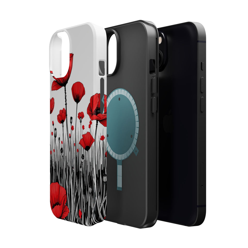 iPhone Poppy Field Cinematic Art Bold Modern Everyday Snap Case · iPhone Case