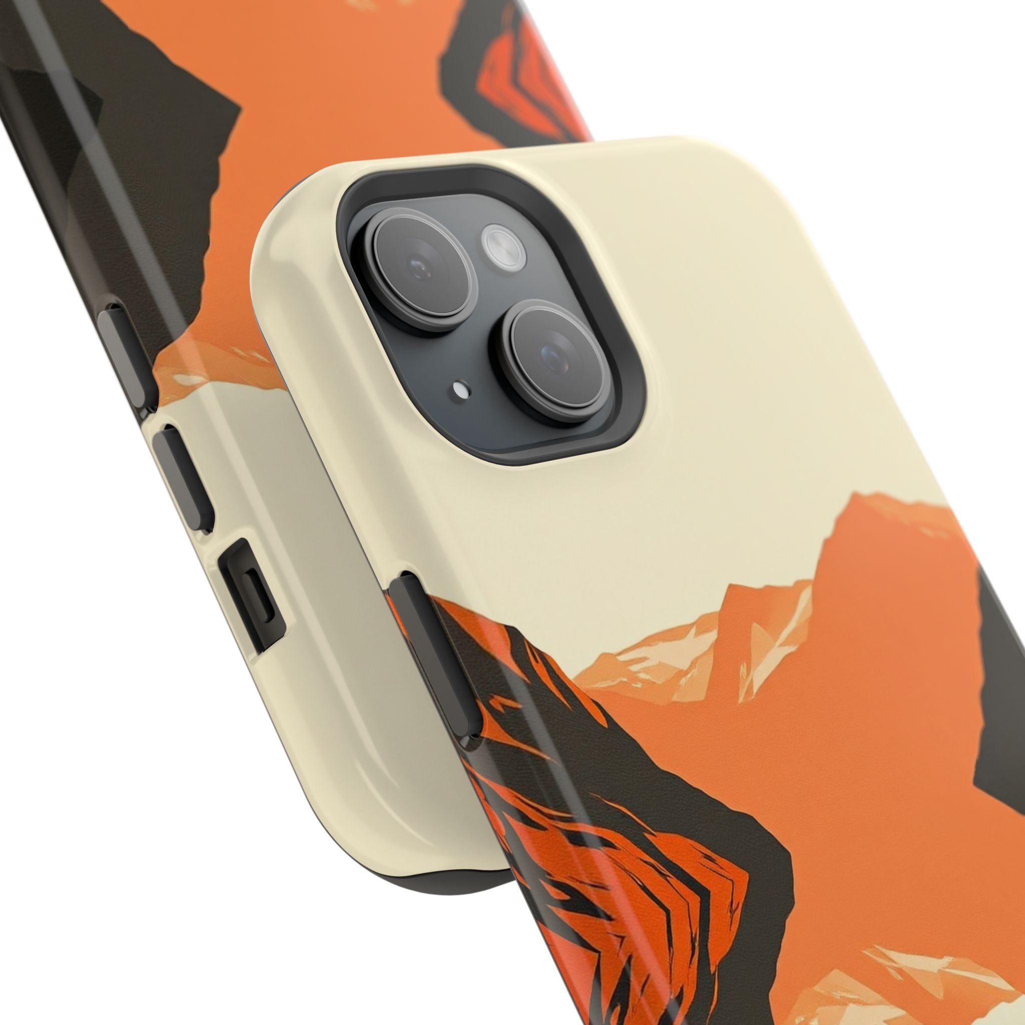 iPhone Burnt Orange And Sand Fjord Reflection Slim iPhone Everyday · iPhone Case