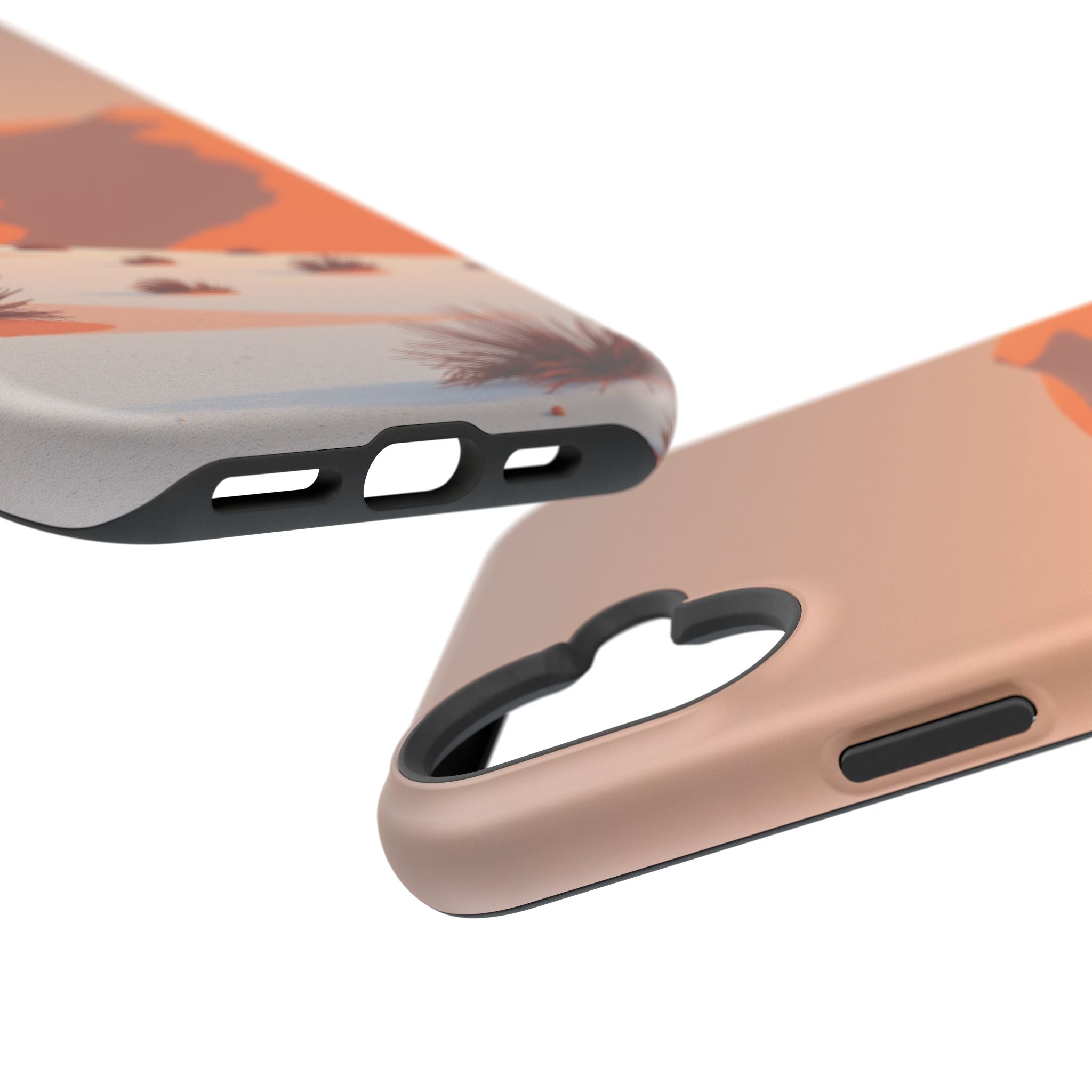 iPhone Burnt Orange And Sand Snow Field Slim Everyday iPhone Designer · iPhone C