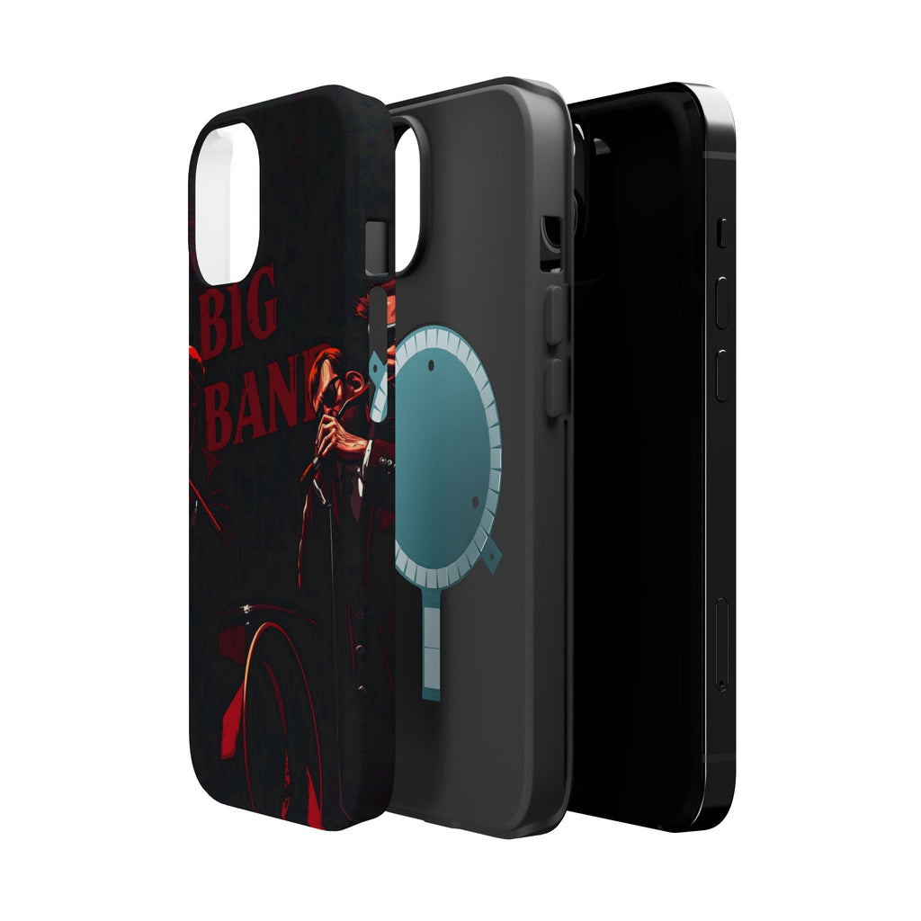 iPhone Black And Crimson Big Band Era Slim Everyday Designer Case · iPhone Case