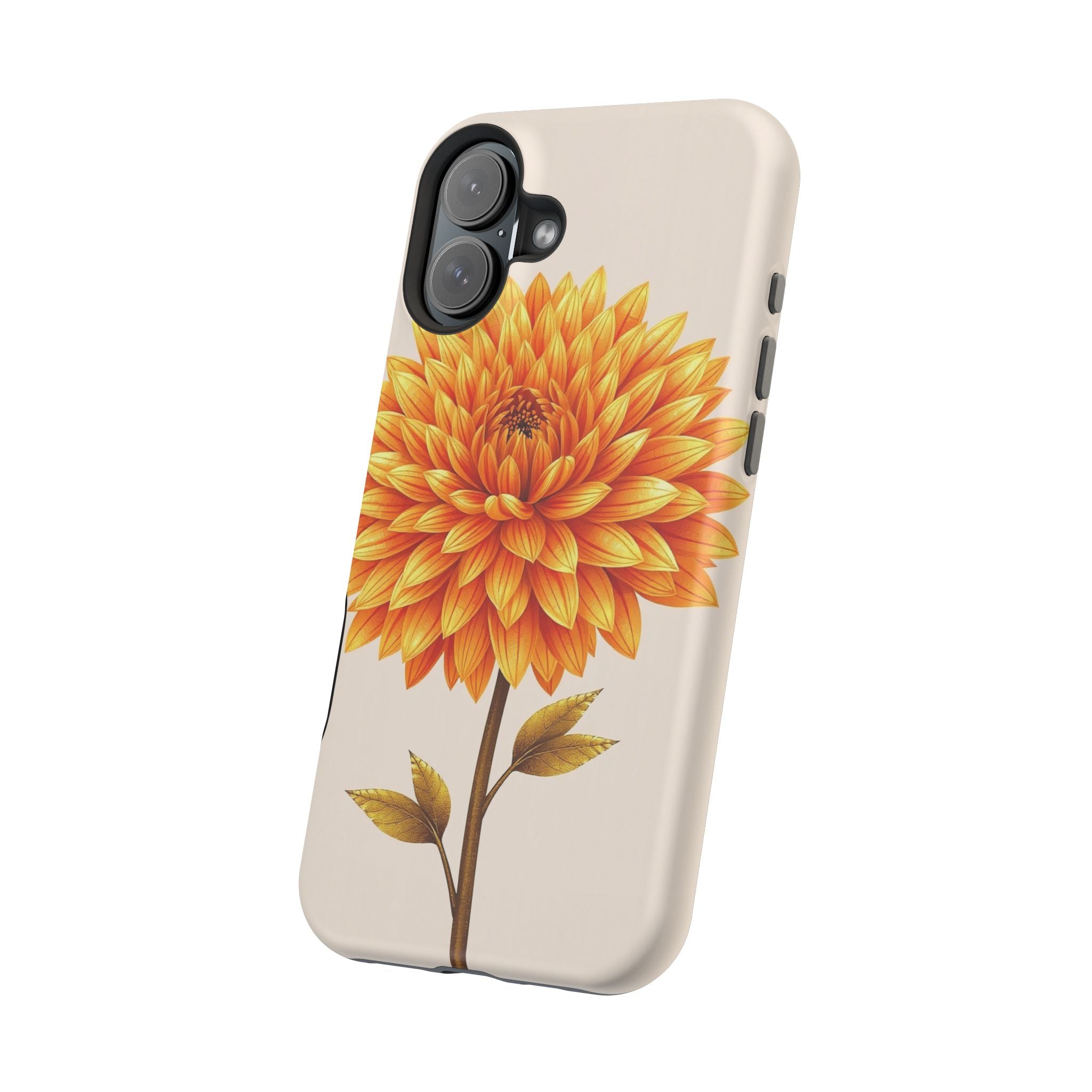 iPhone Chrysanthemum Classic Gold Foil Luxury Slim iPhone Everyday · iPhone Case