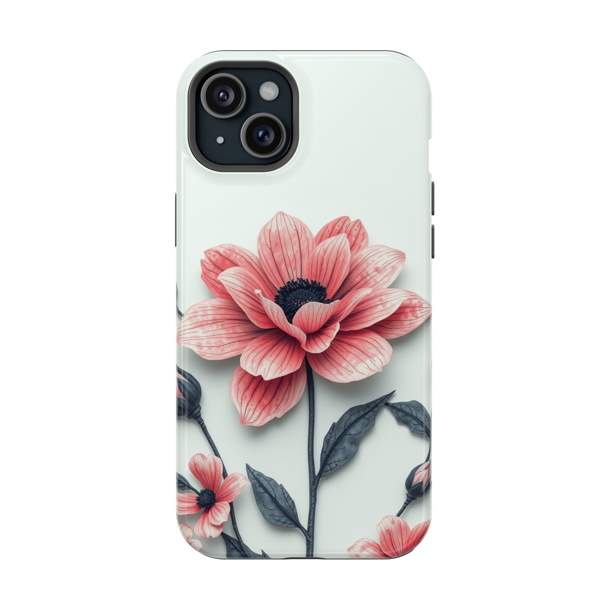 iPhone Dreamy Floral Ink Wash Design Slim Everyday iPhone 12 Designer · iPhone C