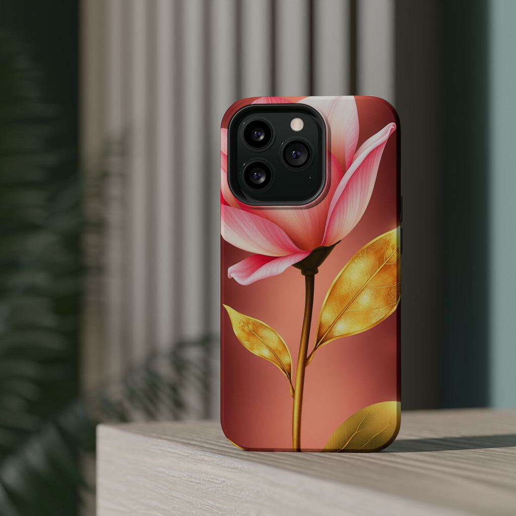 iPhone Dreamy Bloom and Leaf Design 14 Slim Everyday Designer Case · iPhone Case
