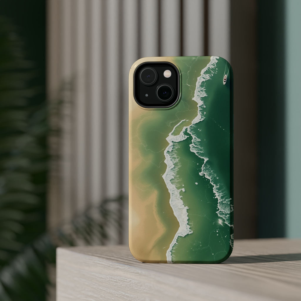 iPhone Shoreline Aerial Bold Art Bold Modern Everyday Snap Case · iPhone Case