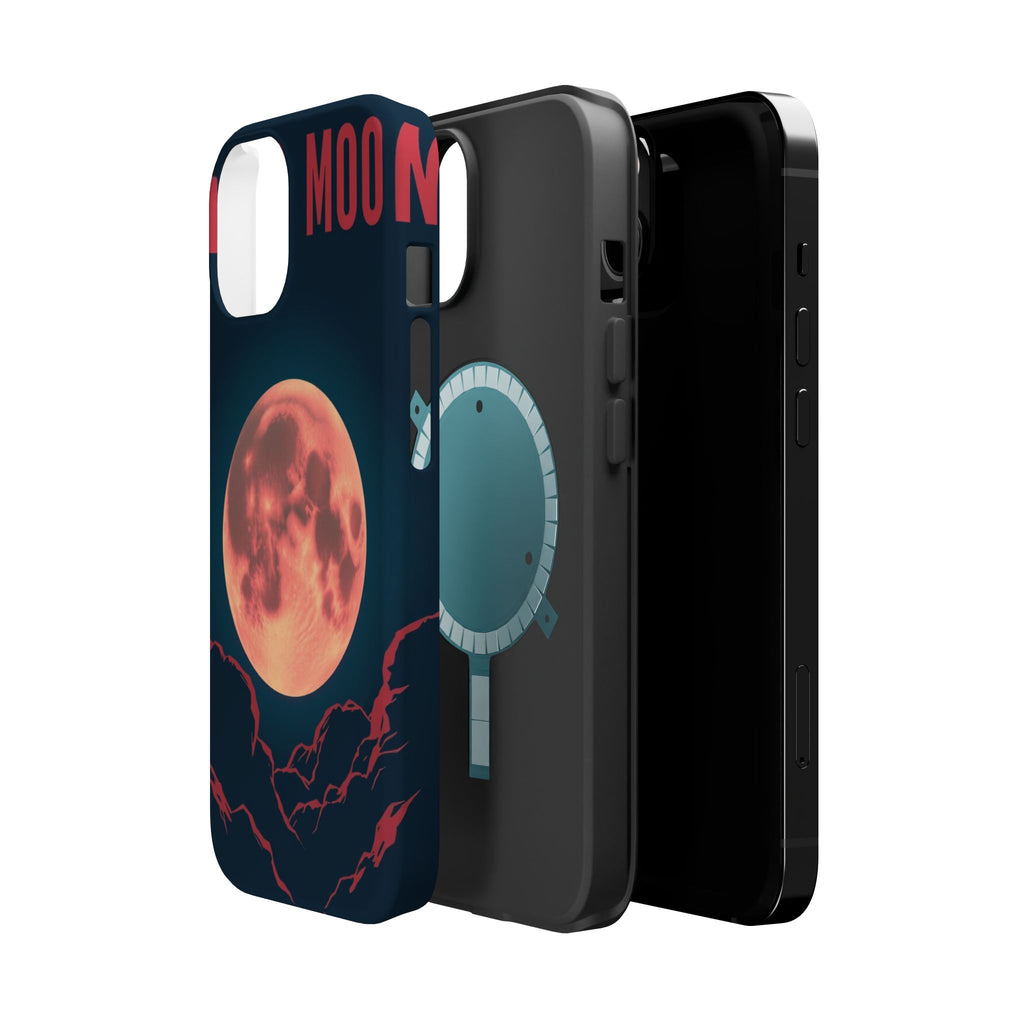 iPhone Blood Moon Rise Vintage Retro Poster Slim Everyday Designer Case · iPhone