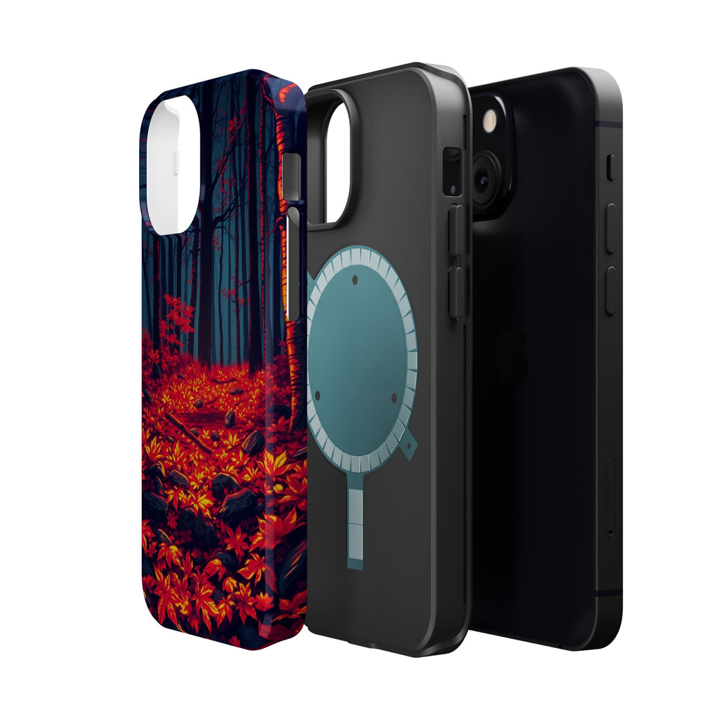 iPhone Black And Crimson Autumn Forest Floor Slim iPhone Everyday · iPhone Case