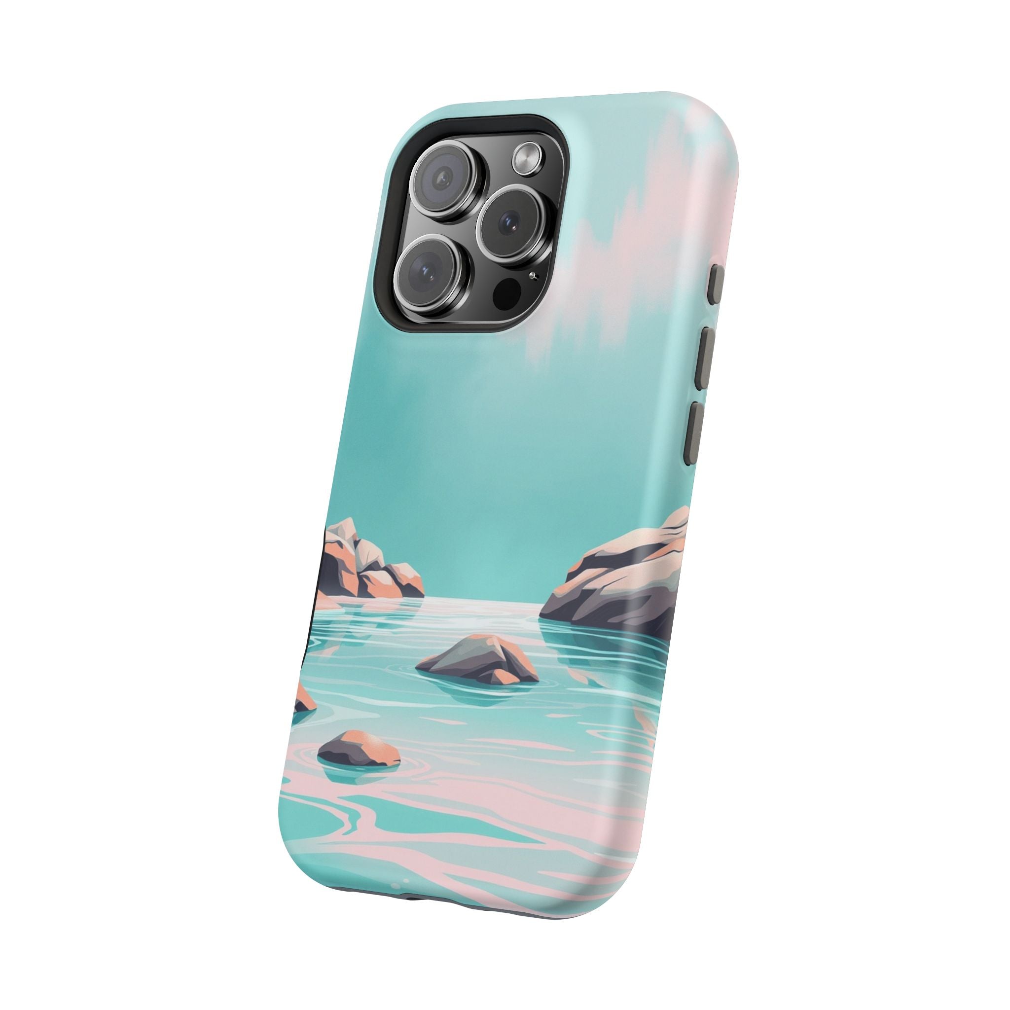 iPhone Vibrant Tidal Pool Design Bold Modern Everyday Snap Case · iPhone Case