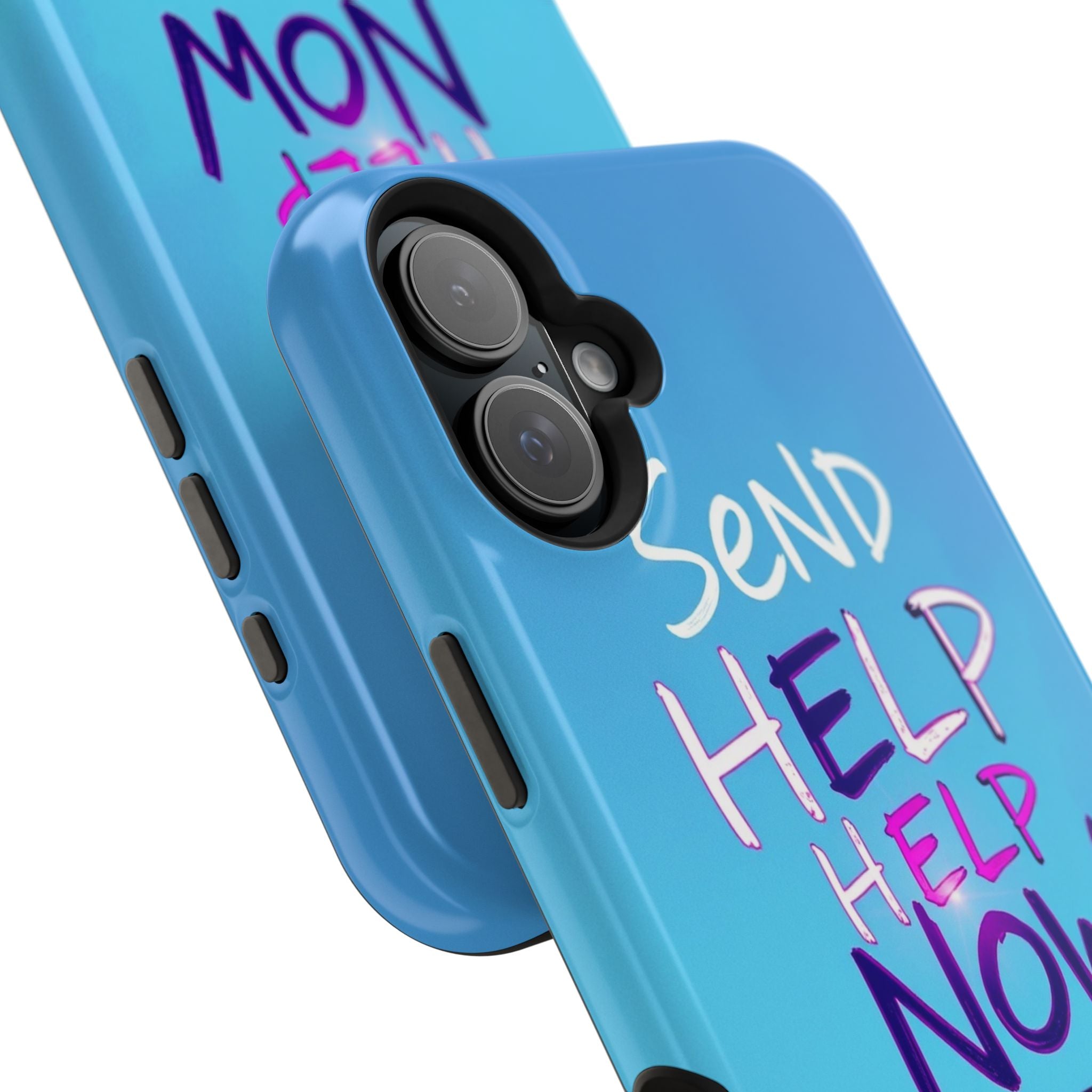 iPhone Radiant Send Help Now Design Slim Everyday Designer Case · iPhone Case