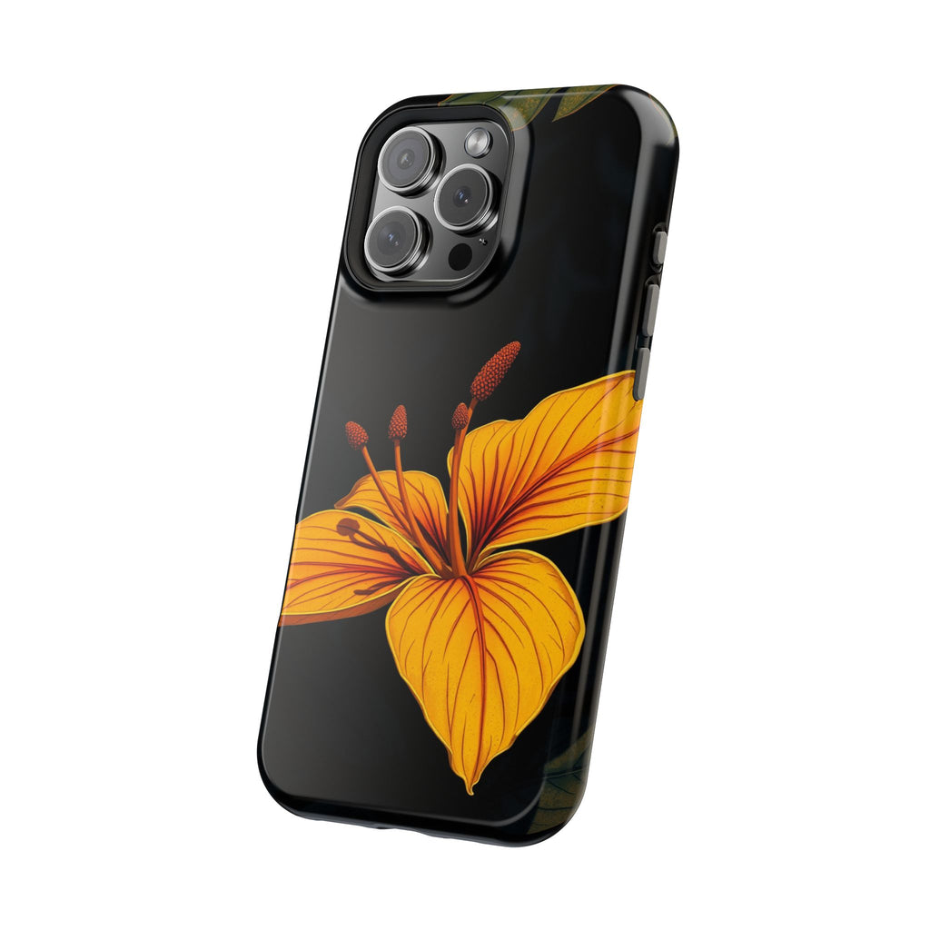 iPhone Earthy Tropical Bloom Design Artistic Everyday Cas Slim Snap Case · iPhon