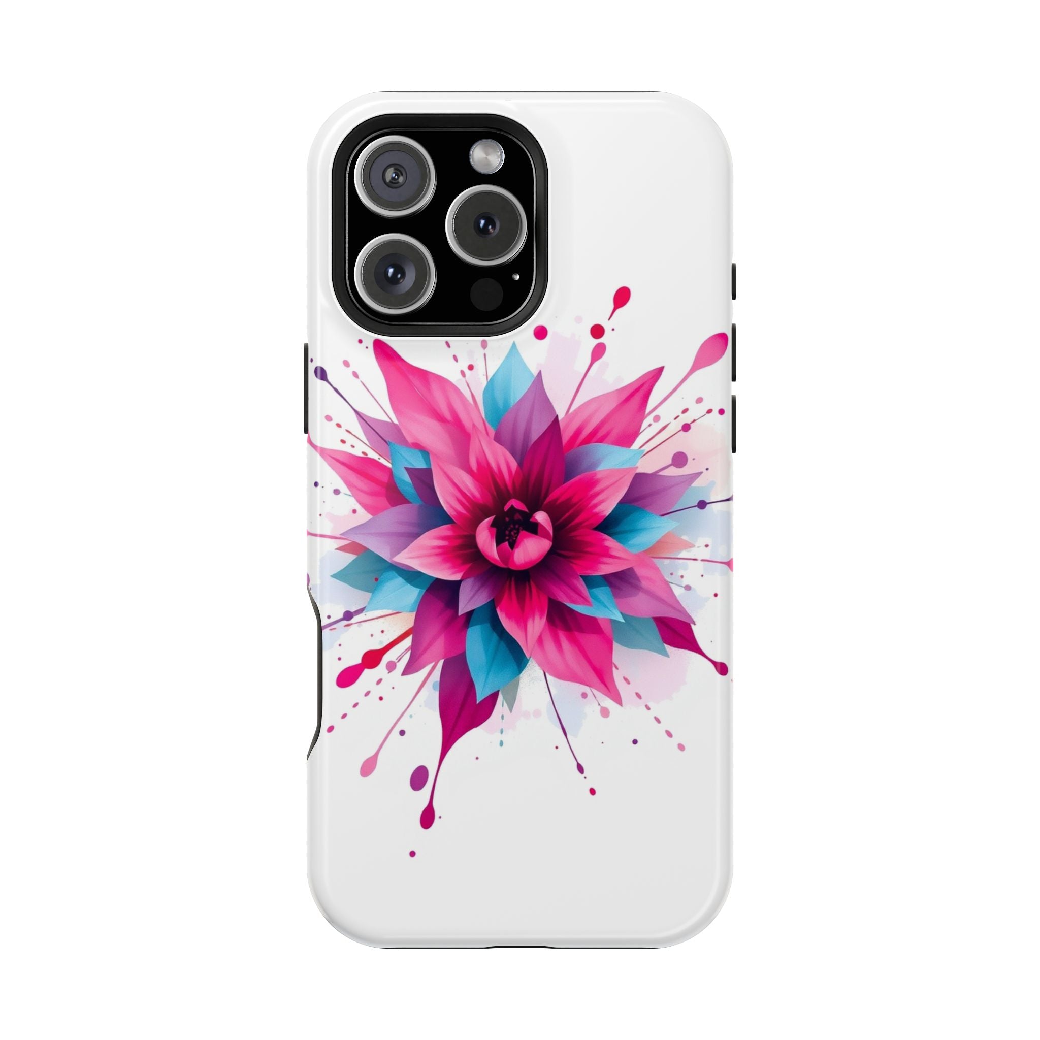 iPhone Floral Watercolor Splash Electric Art Slim iPhone Everyday · iPhone Case
