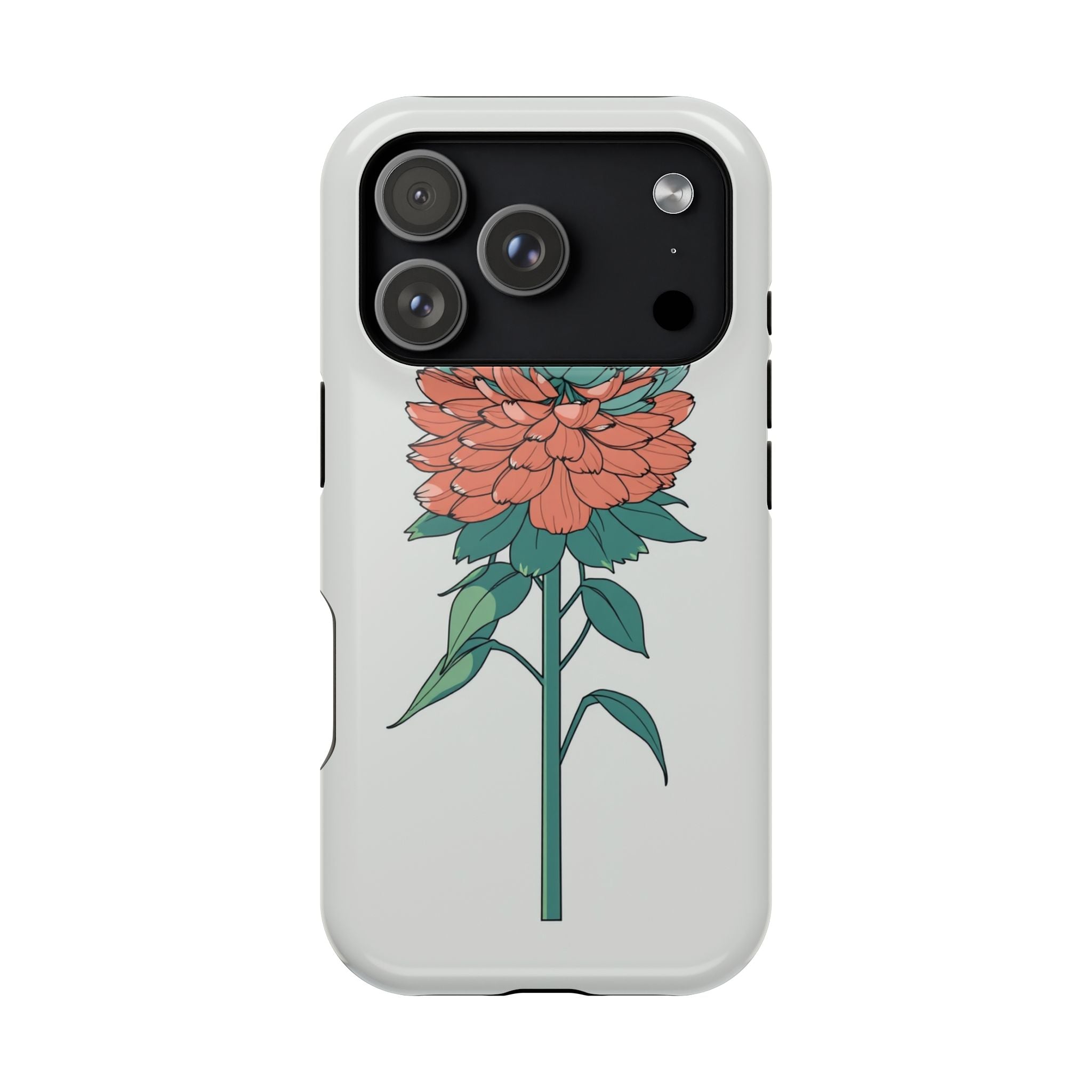 iPhone Serene Ranunculus Stack Design Slim Everyday Designer Case · iPhone Case